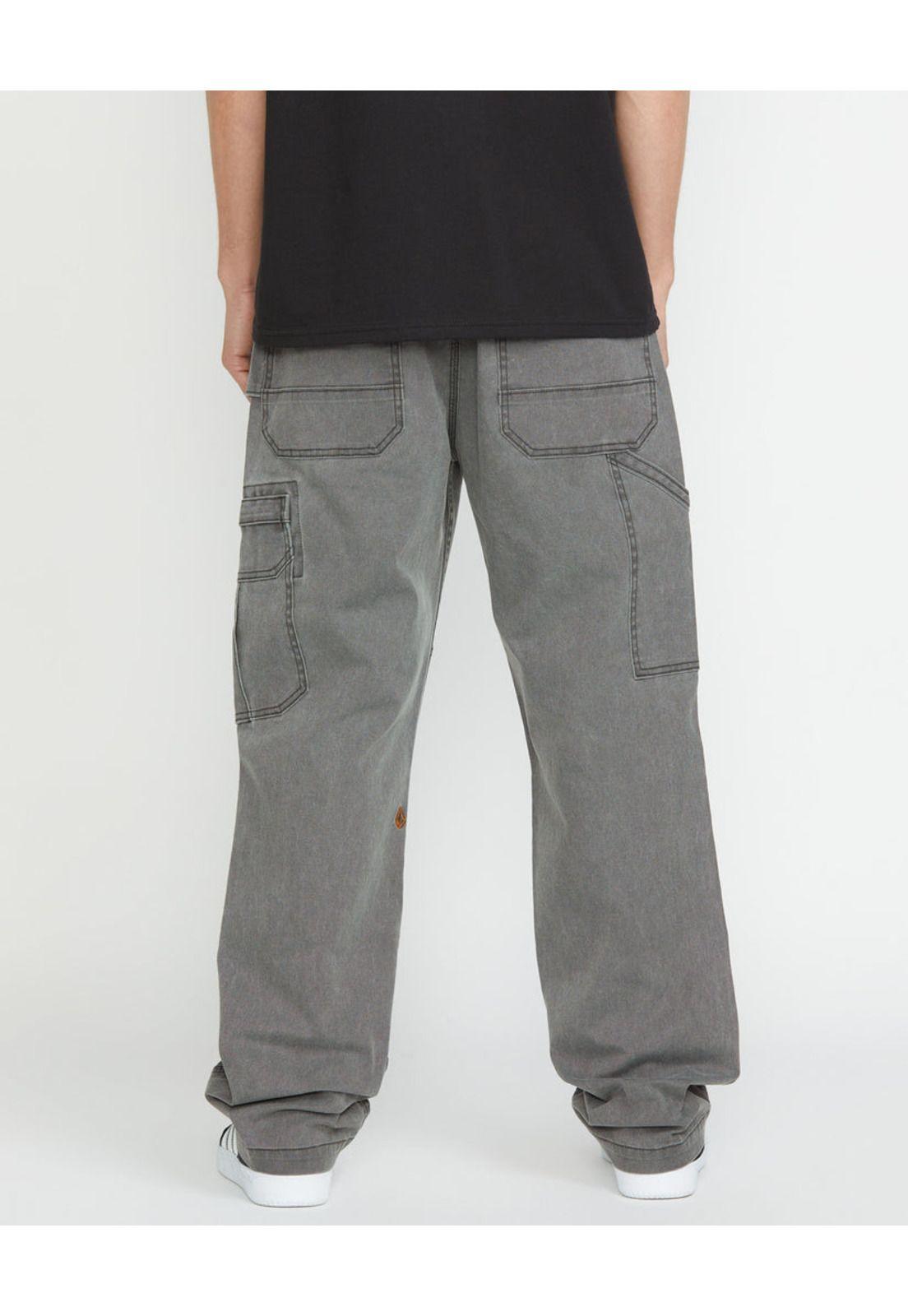 Pantalon Clasico Break Gris Hombre Volcom-2