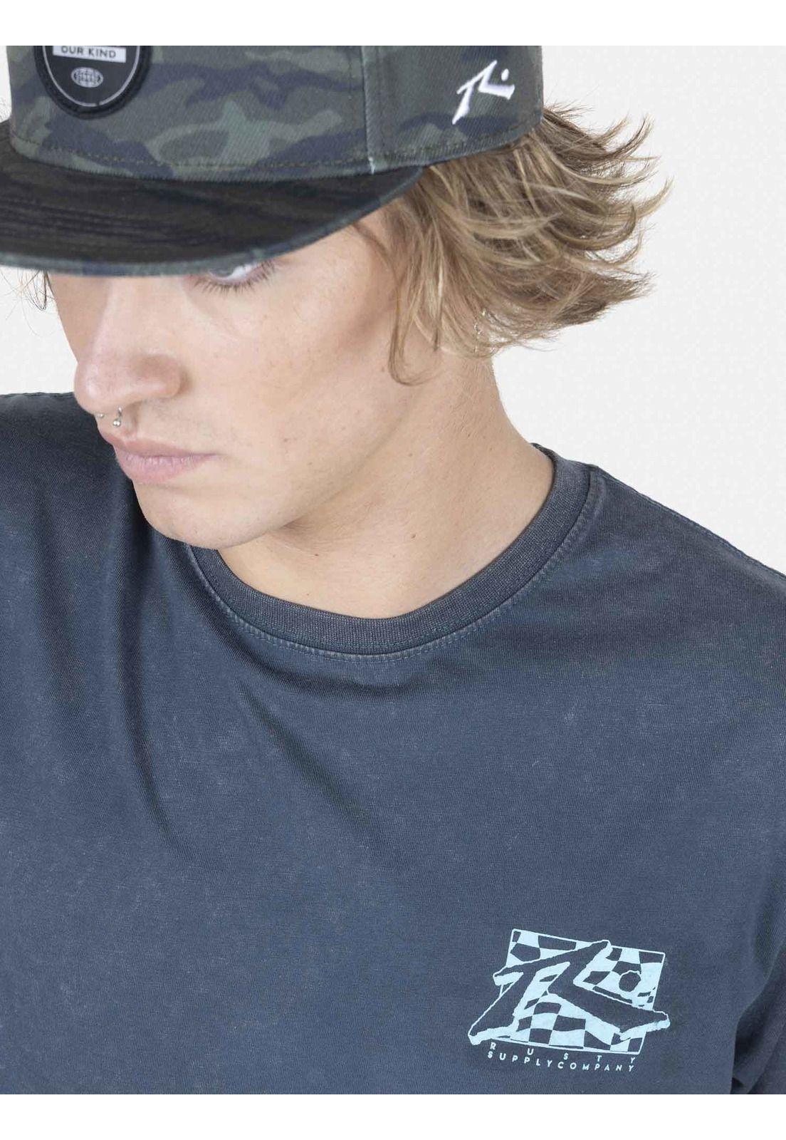 Polera Hombre FINISH LINE ACD Azul Rusty-2