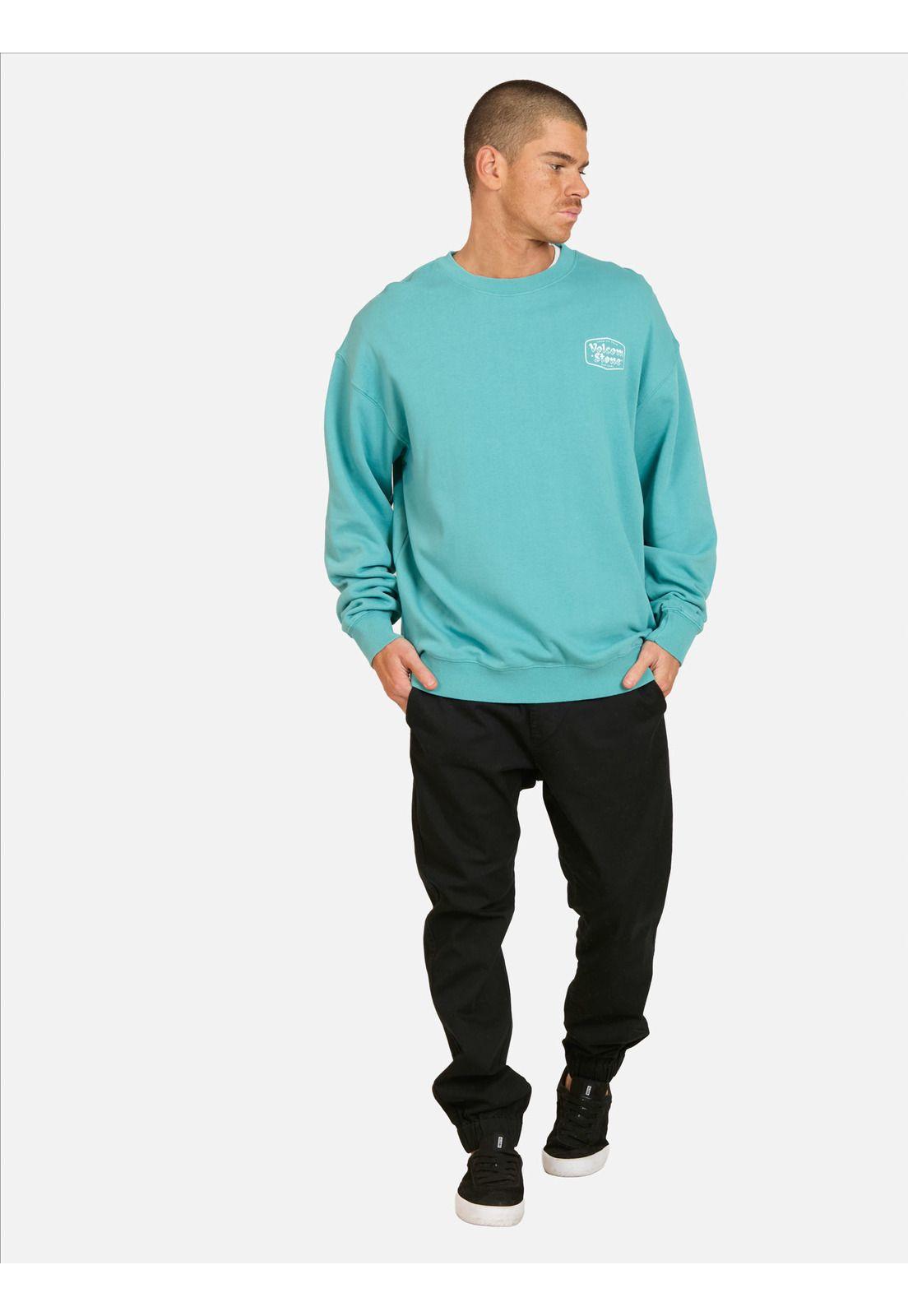 Poleron CR Trick Azul Hombre Volcom-3