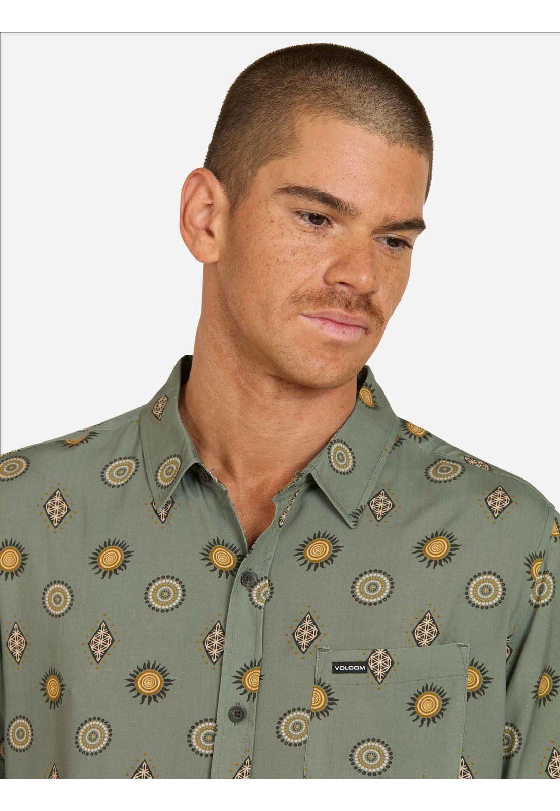 Camisa MC Peg Multicolor Hombre Volcom-2