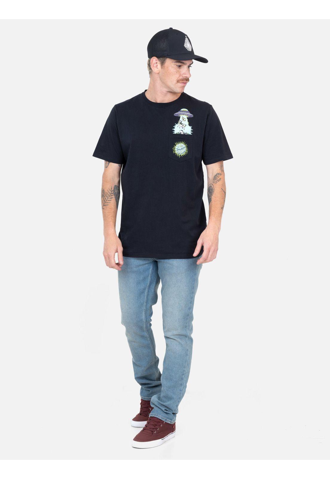 Polera MC Rebelia Negro Hombre Volcom-3