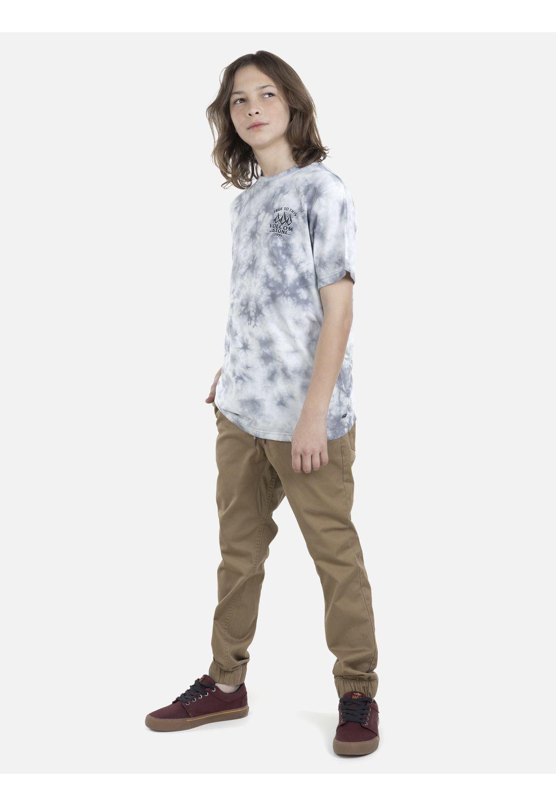 Polera M/C Premium Juvenil 7P175-MV22 Gris Volcom-3