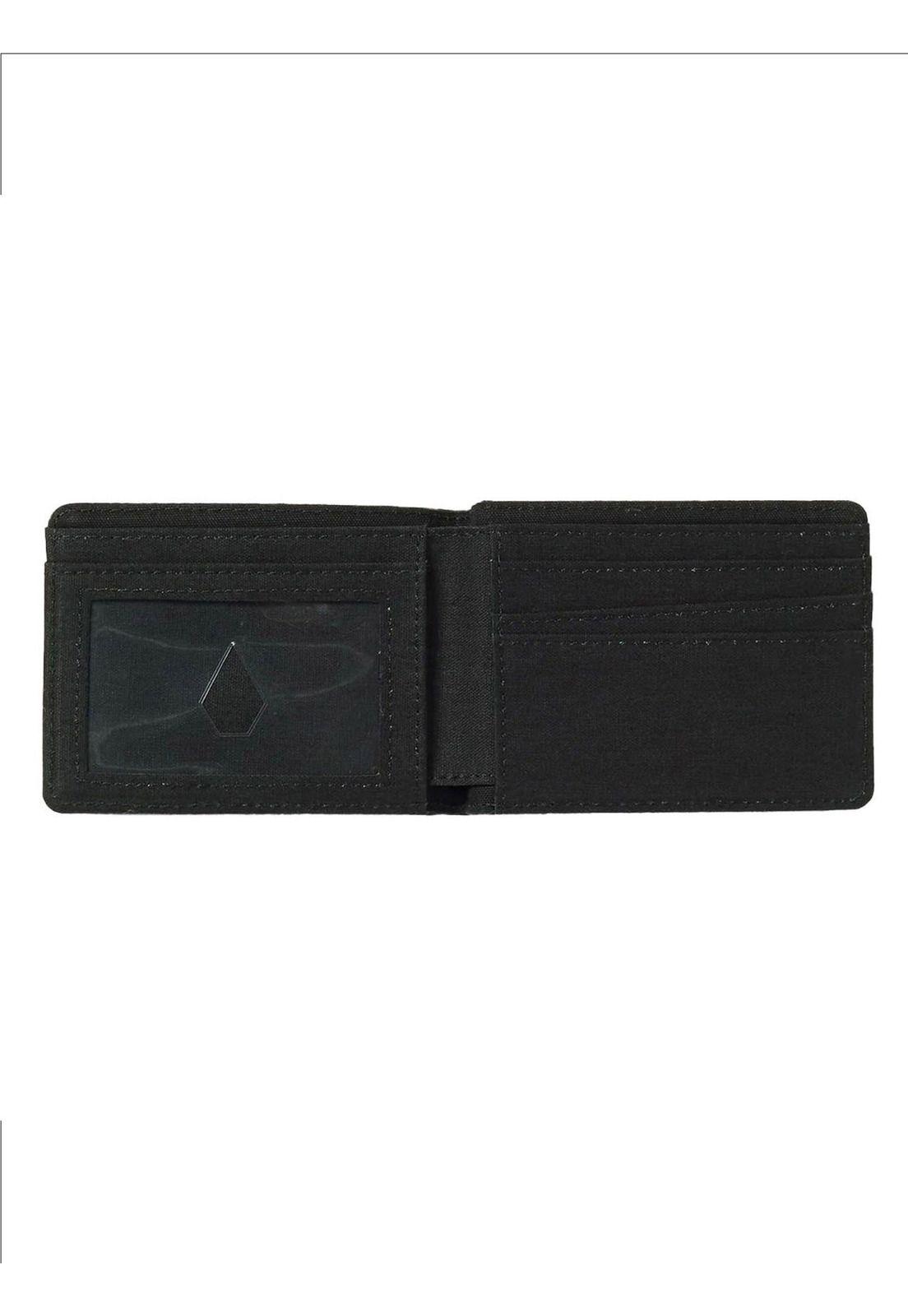 Billetera Post Bifold Negro Hombre Volcom-1