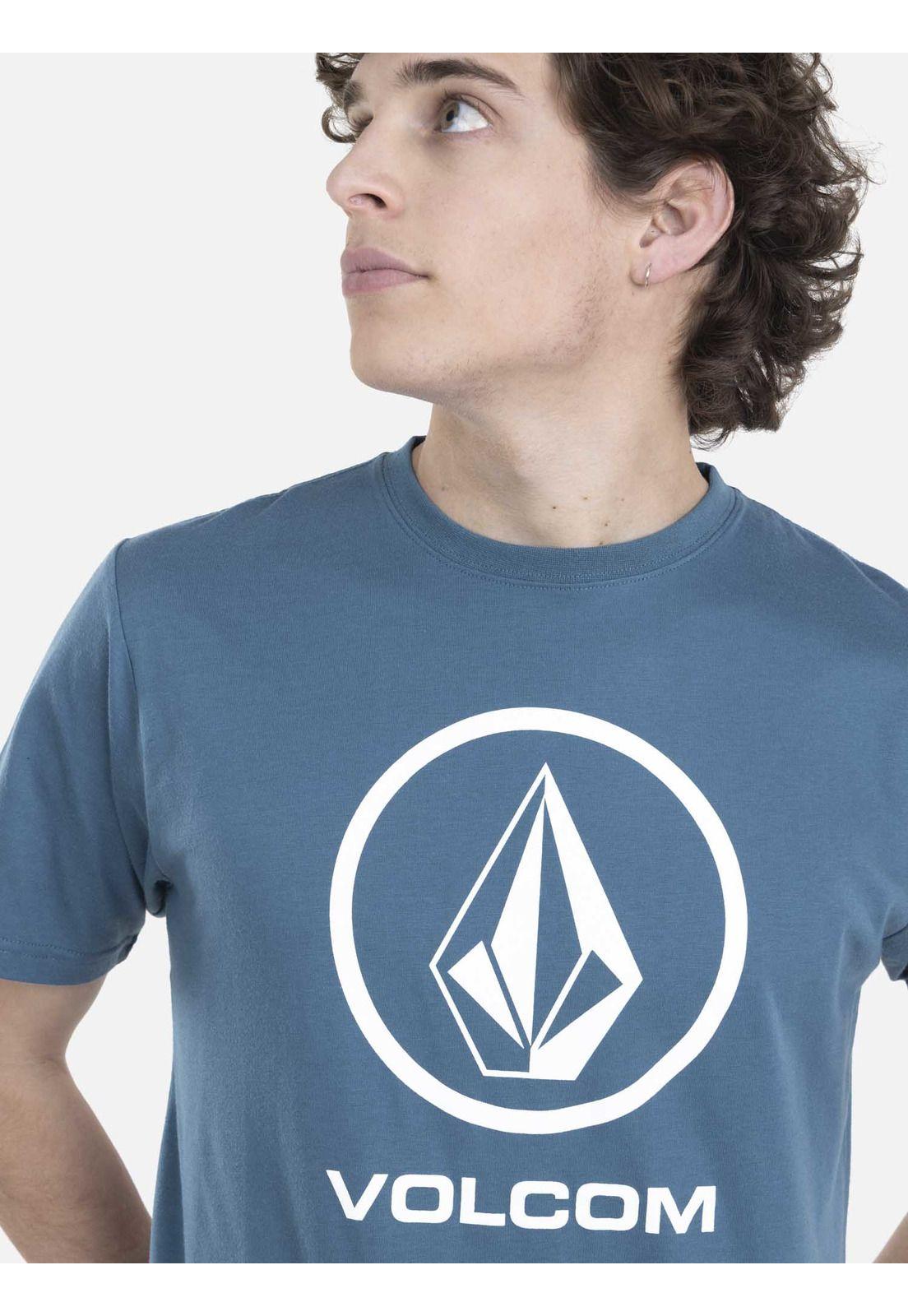 Polera M/C Básica Hombre 7P101-MV22 Azul Volcom-2