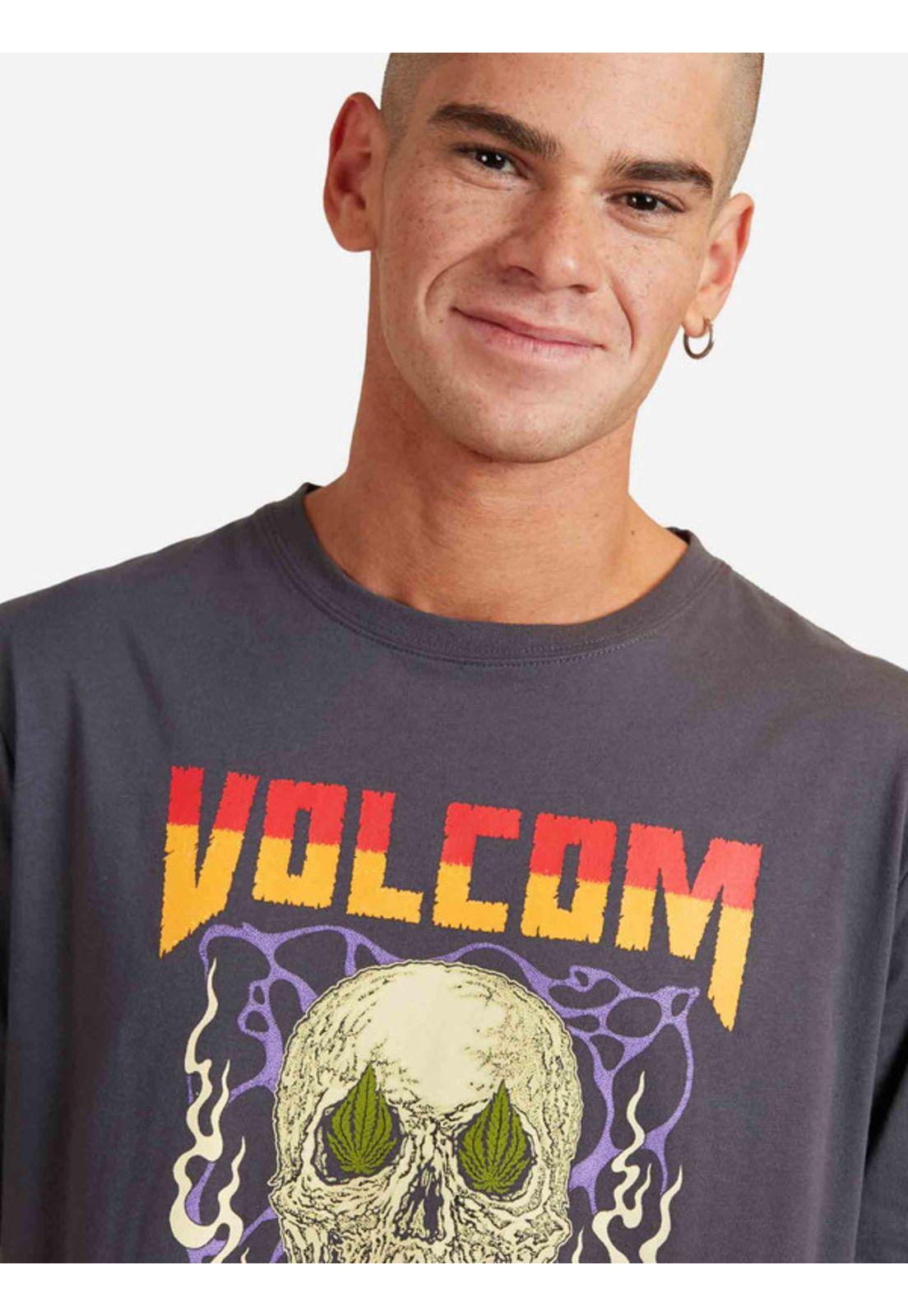 Polera Stoned To The Bone Gris oscuro Hombre Volcom-3