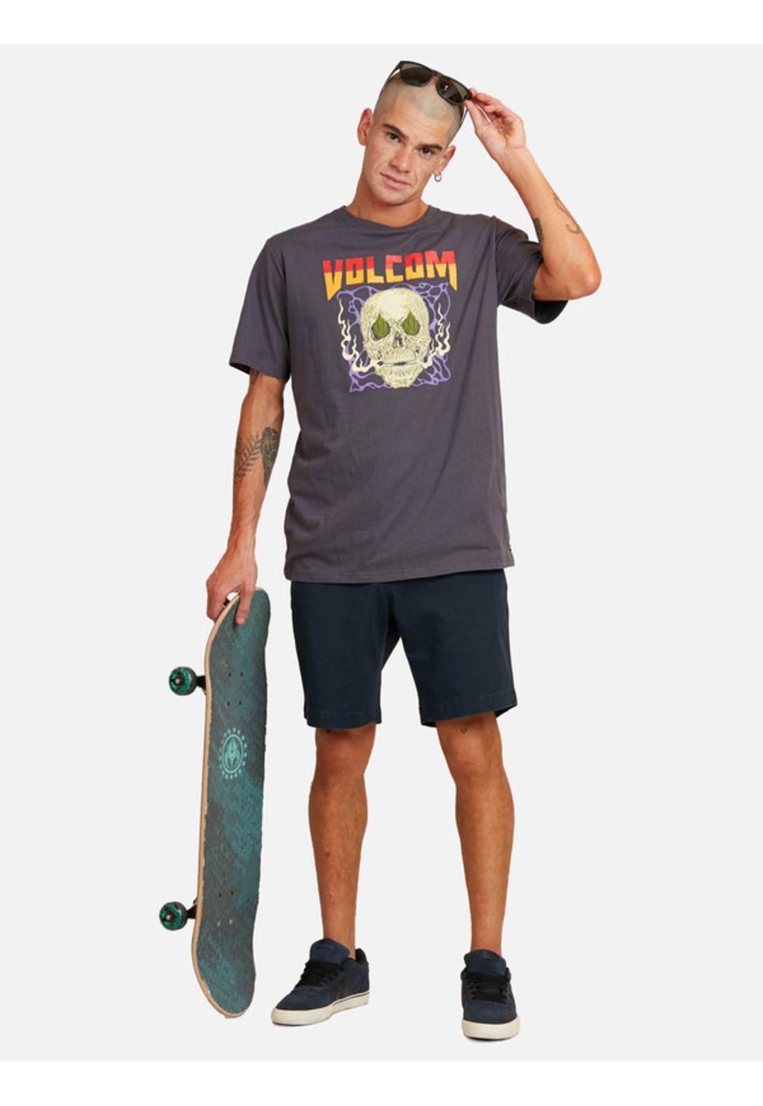 Polera Stoned To The Bone Gris oscuro Hombre Volcom-4