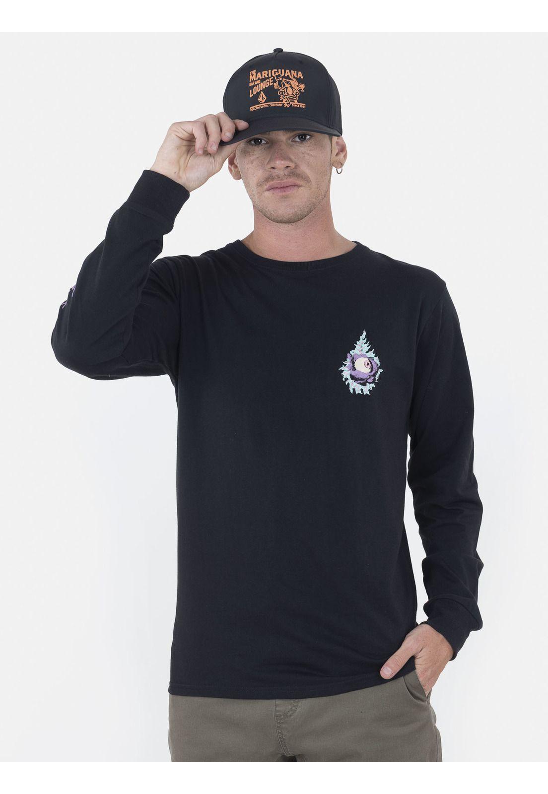 Polera Hombre FA MAX LOEFFLER LS Negro Volcom-0