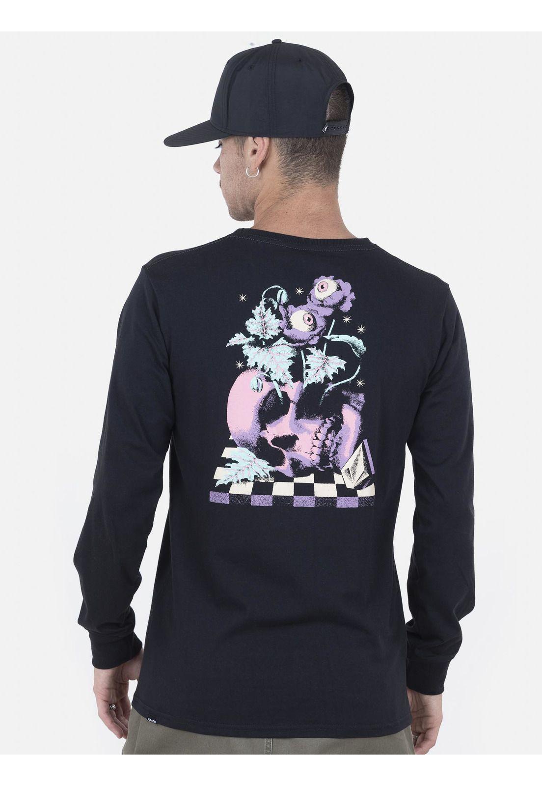 Polera Hombre FA MAX LOEFFLER LS Negro Volcom-1
