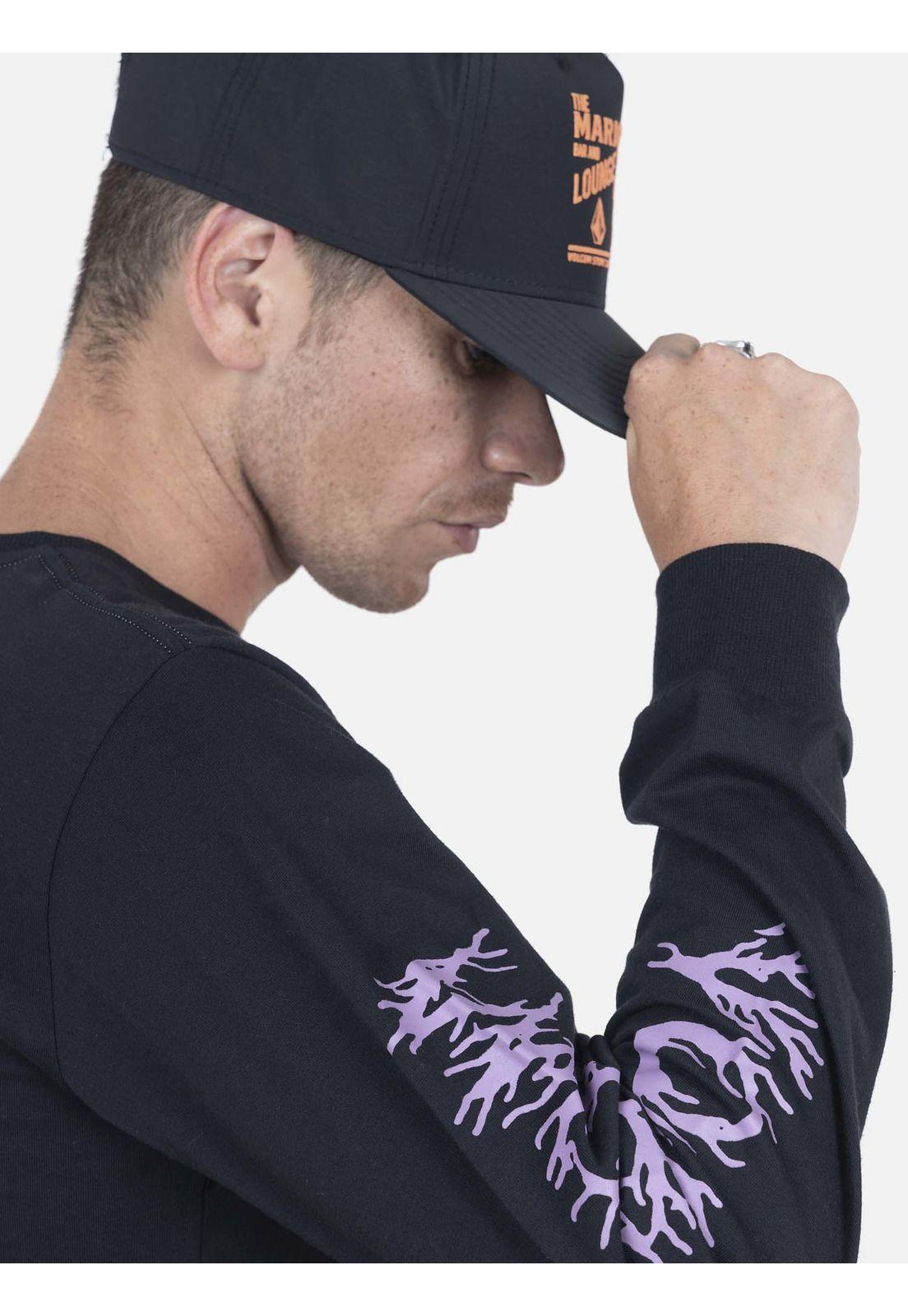 Polera Hombre FA MAX LOEFFLER LS Negro Volcom-2