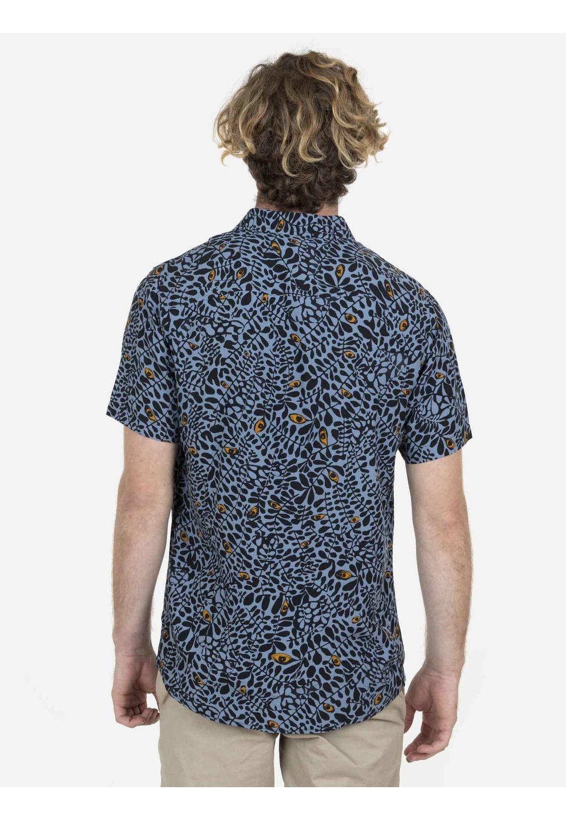 Camisa M/C Hombre 7C338-MV22 Celeste Volcom-1