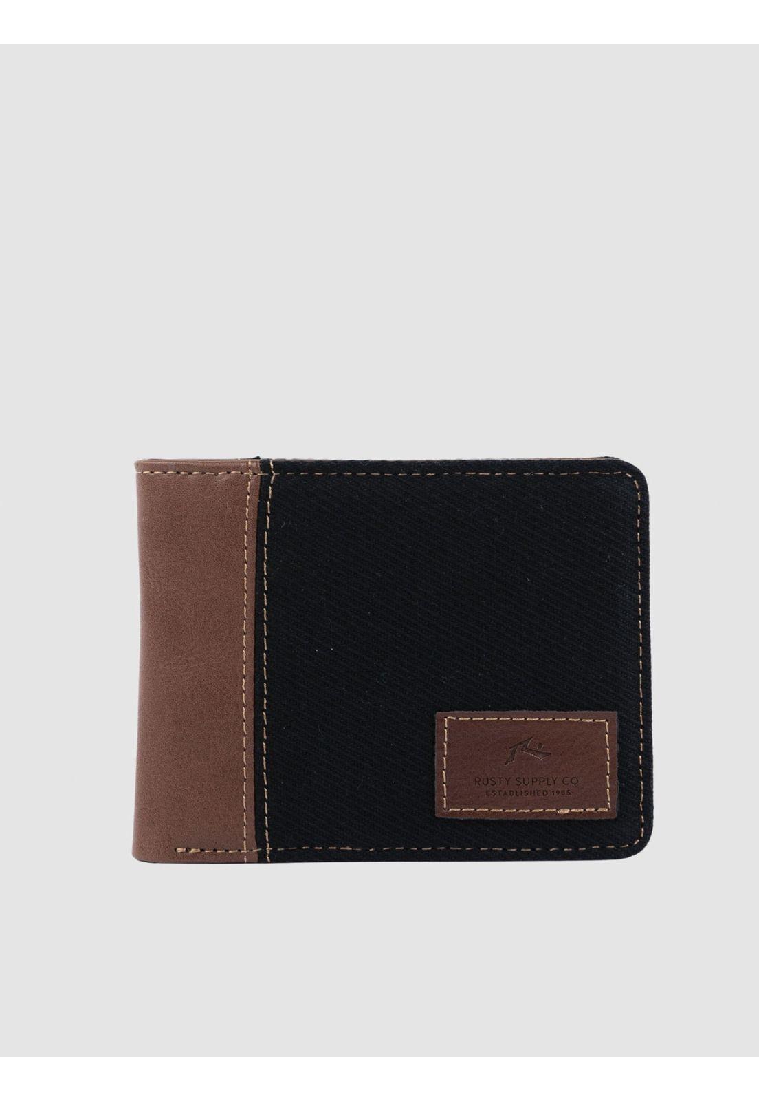 Billetera Hombre CLEAN BREAK WALLET Negro Rusty-0