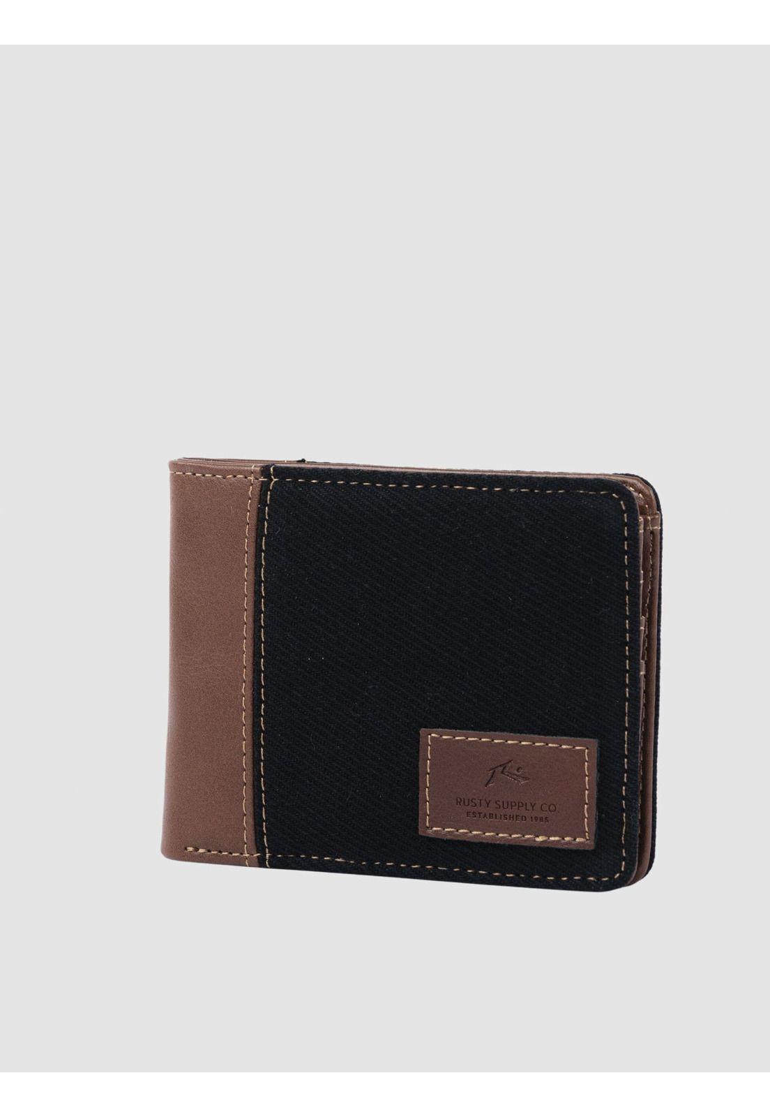 Billetera Hombre CLEAN BREAK WALLET Negro Rusty-3