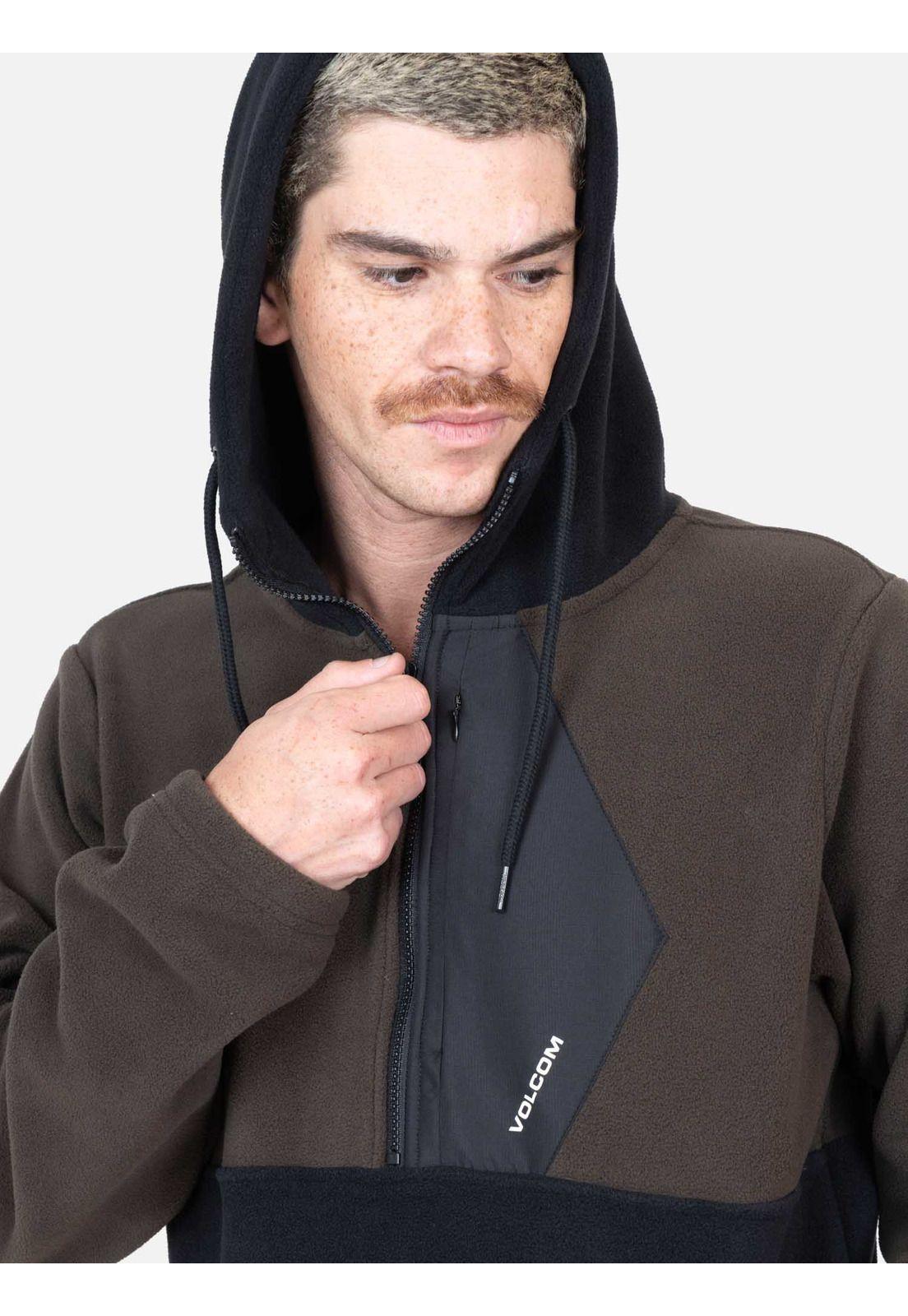 Poleron Tidal Café Hombre Volcom-2