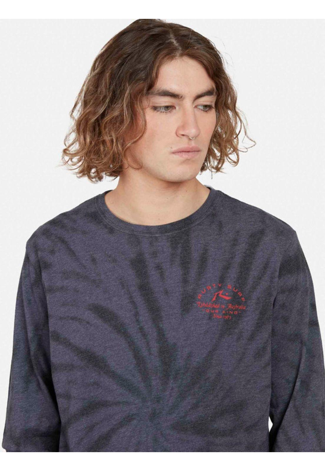 Polera Rsty Asphalt Dye Multicolor Hombre Rusty-2