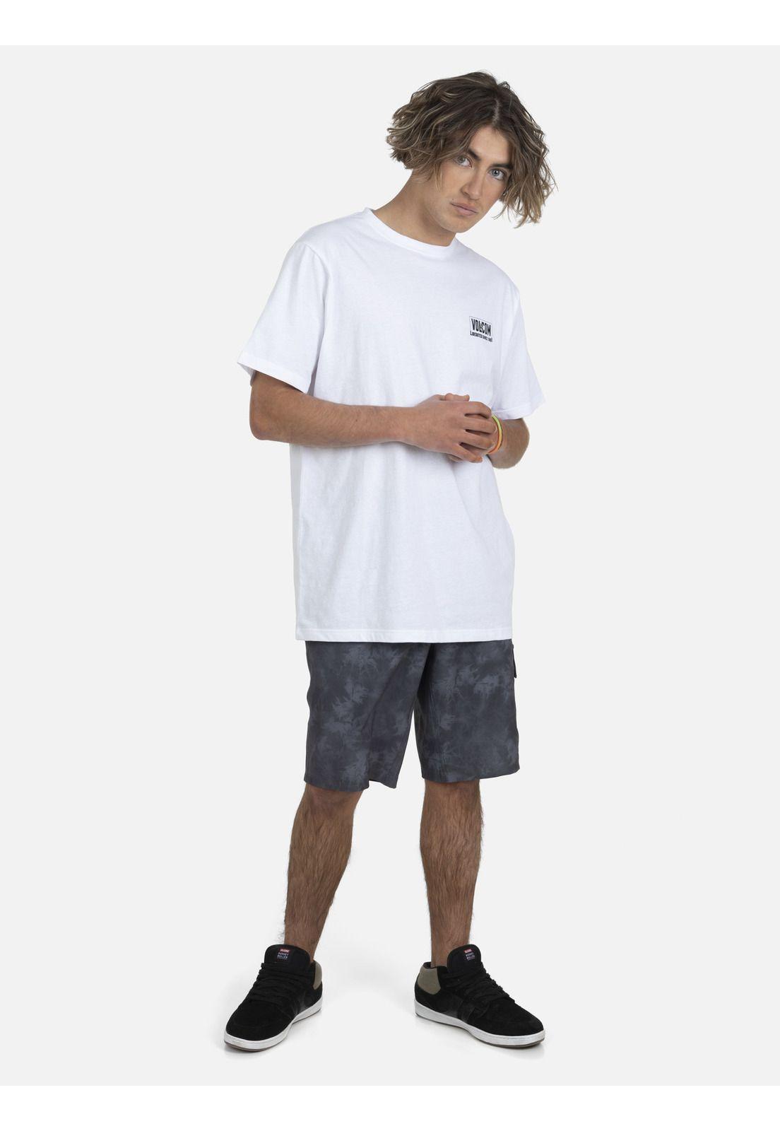 Polera M/C Básica Hombre 7P126-MV22 Blanco Volcom-3