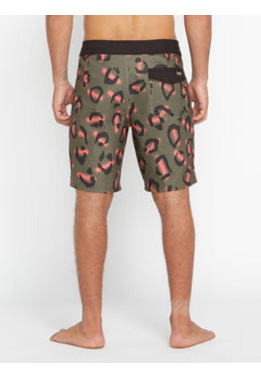 Traje De Baño Stone Party Animals Stoney  Verde Hombre Volcom-1