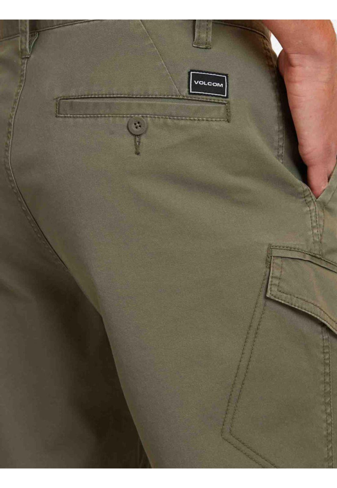 Bermuda Frickin Chino Short Hombre Verde Volcom-2