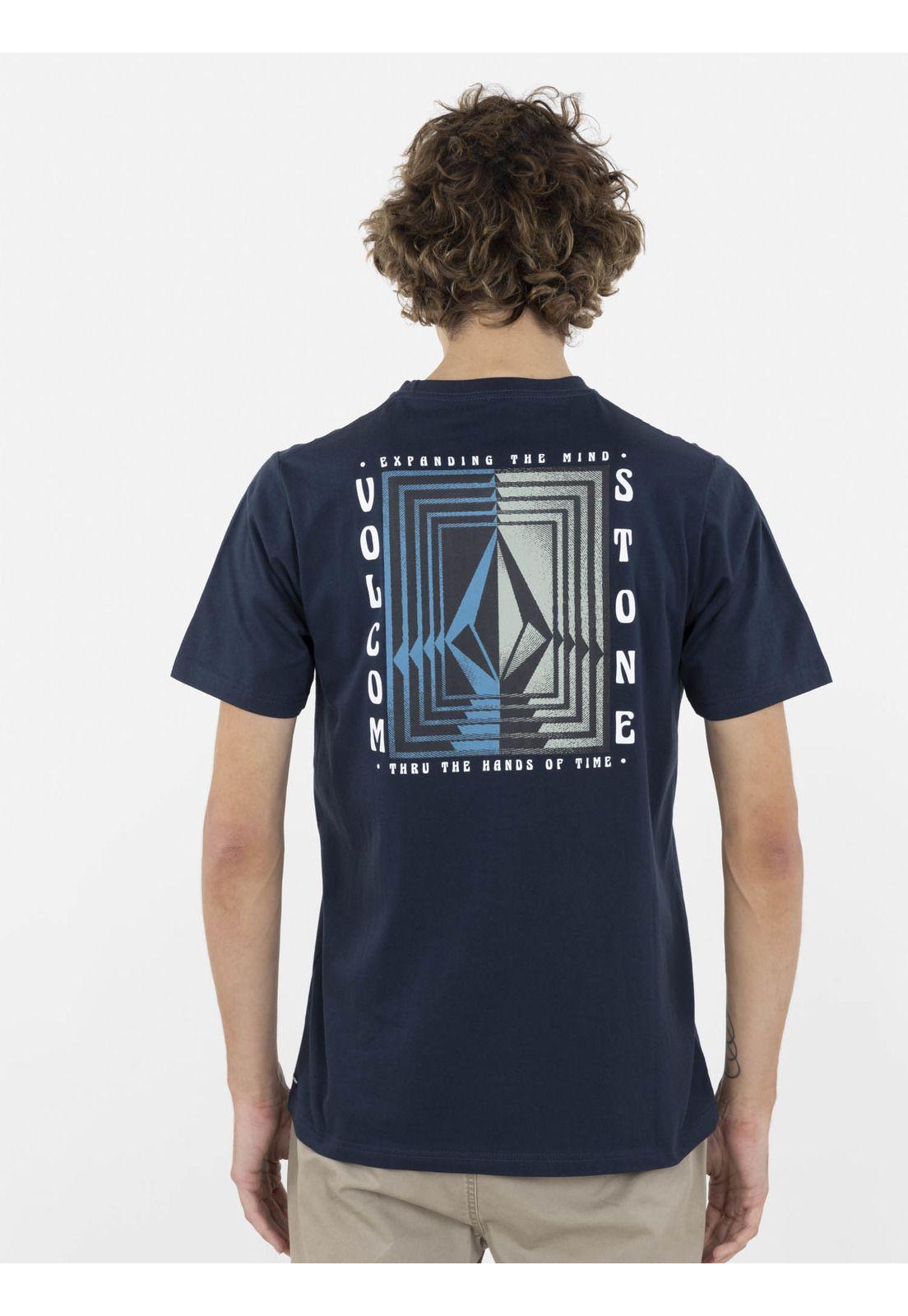 Polera REVERBERATION SS TEE Hombre Azul Volcom-1