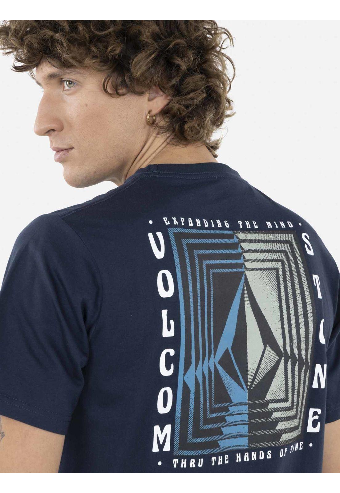 Polera REVERBERATION SS TEE Hombre Azul Volcom-2