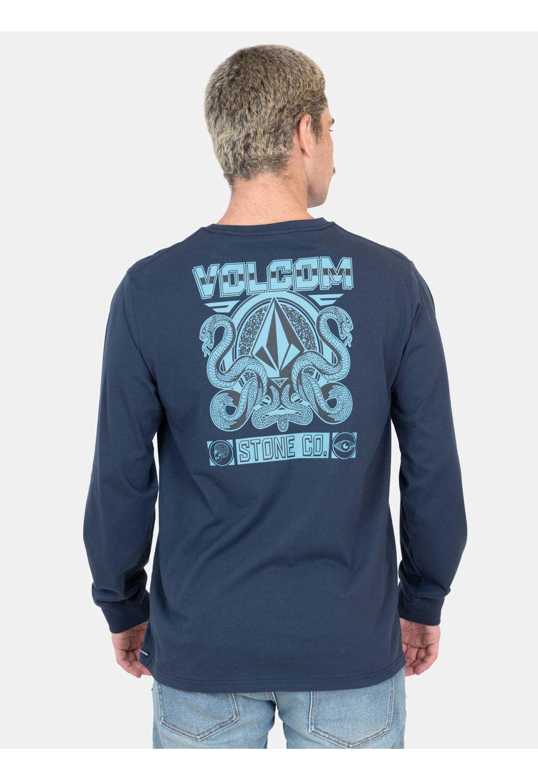 Polera ML Havocore Azul Marino Hombre Volcom-1