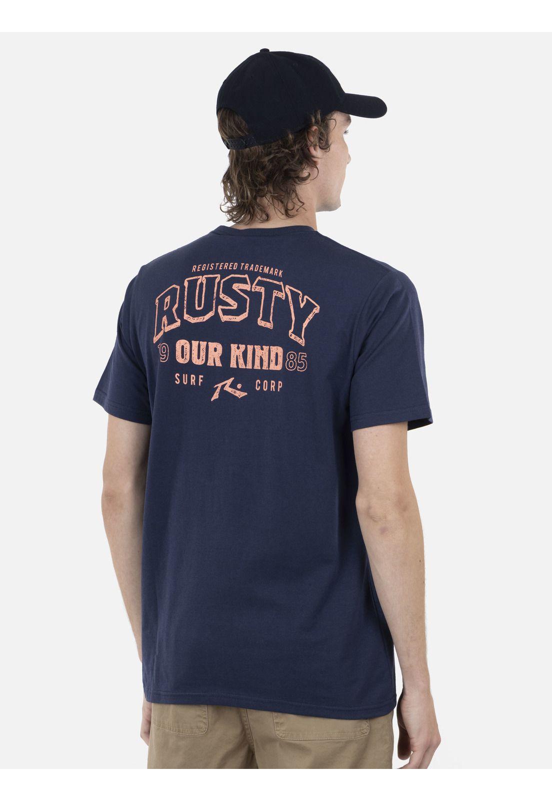 Polera Hombre TRADE S/S TEE Azul Rusty-1