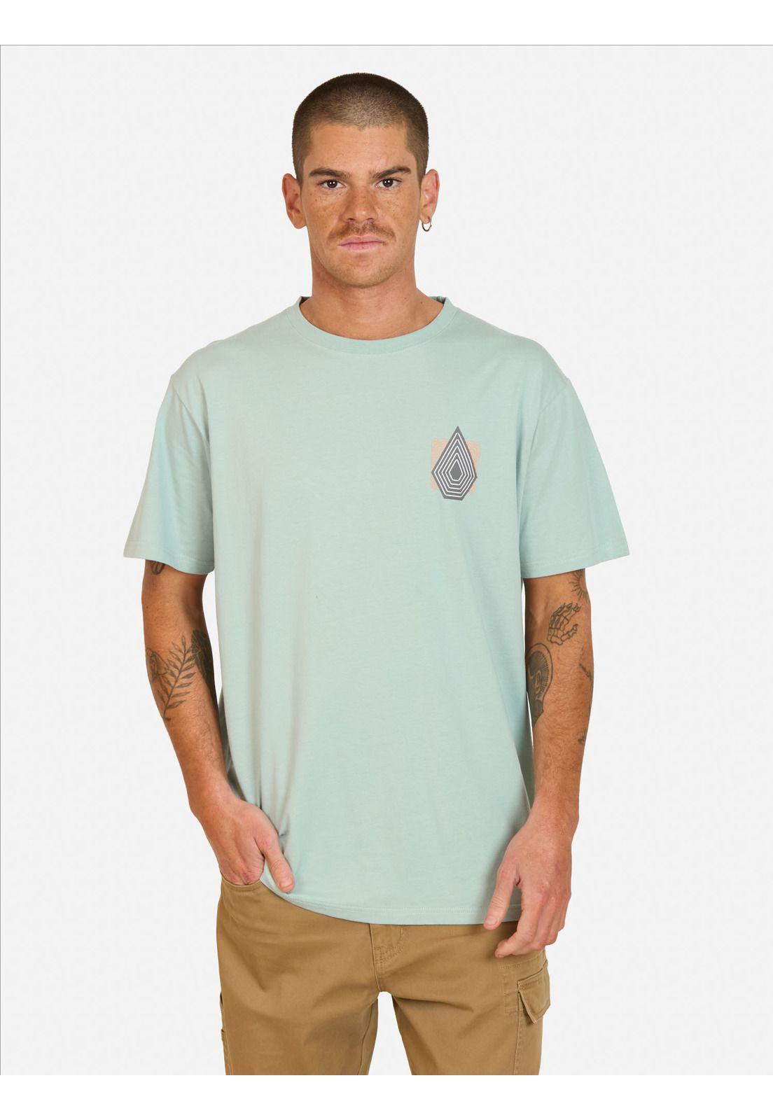 Polera MC Plated Azul Hombre Volcom-0