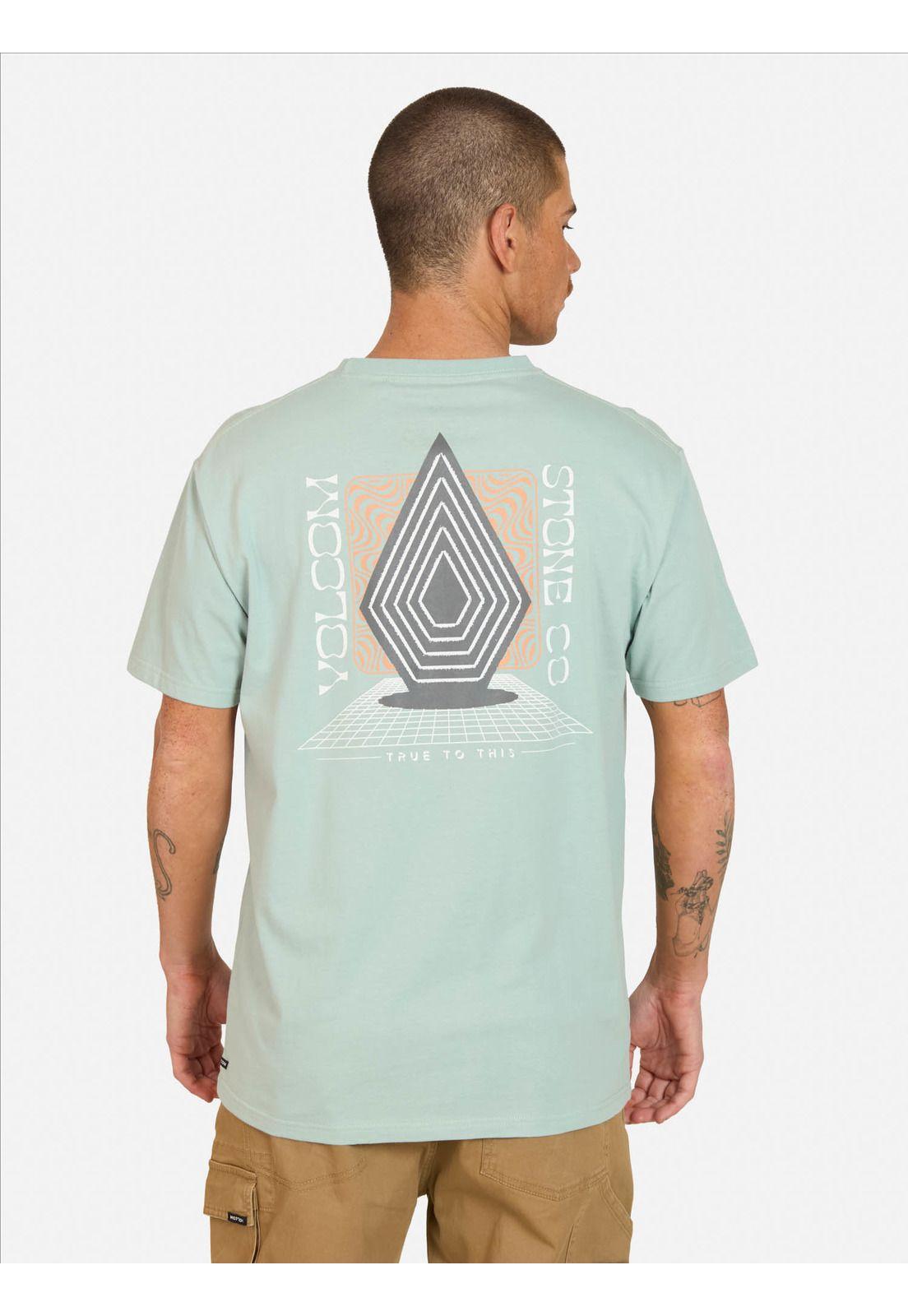 Polera MC Plated Azul Hombre Volcom-1