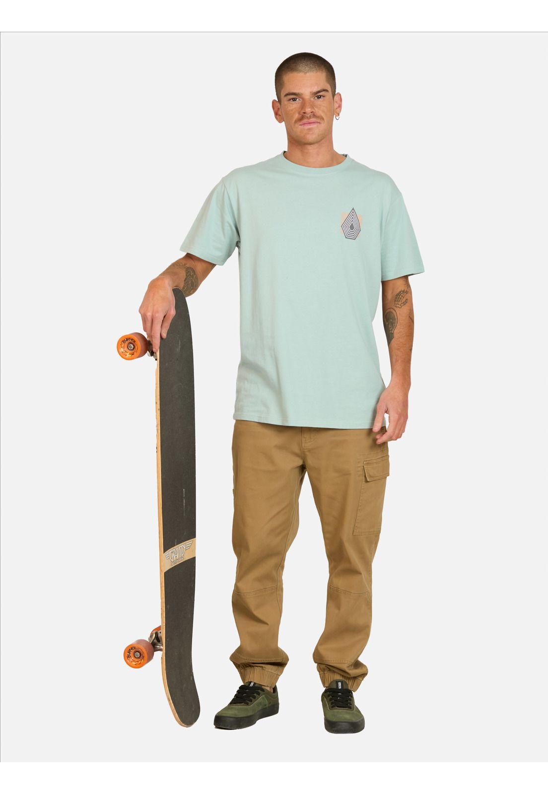 Polera MC Plated Azul Hombre Volcom-3