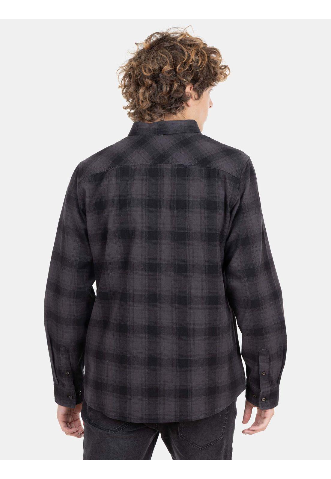 Camisa Escoces M/L Hombre Multicolor Rusty-1
