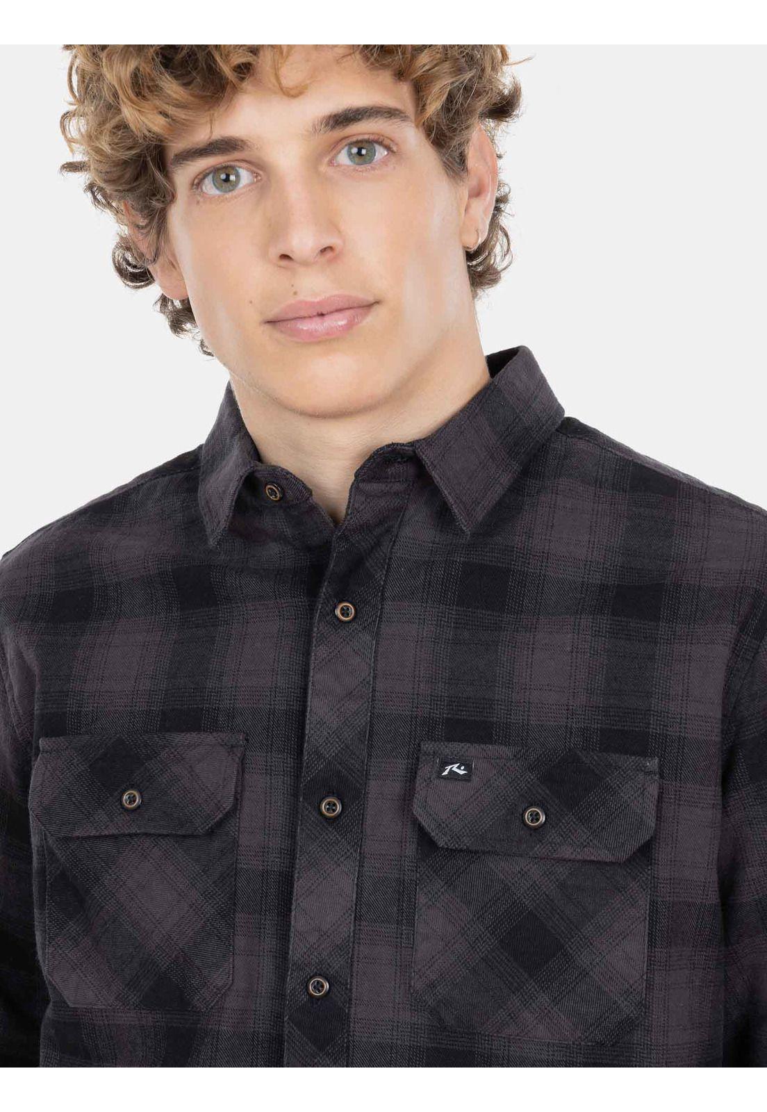Camisa Escoces M/L Hombre Multicolor Rusty-3