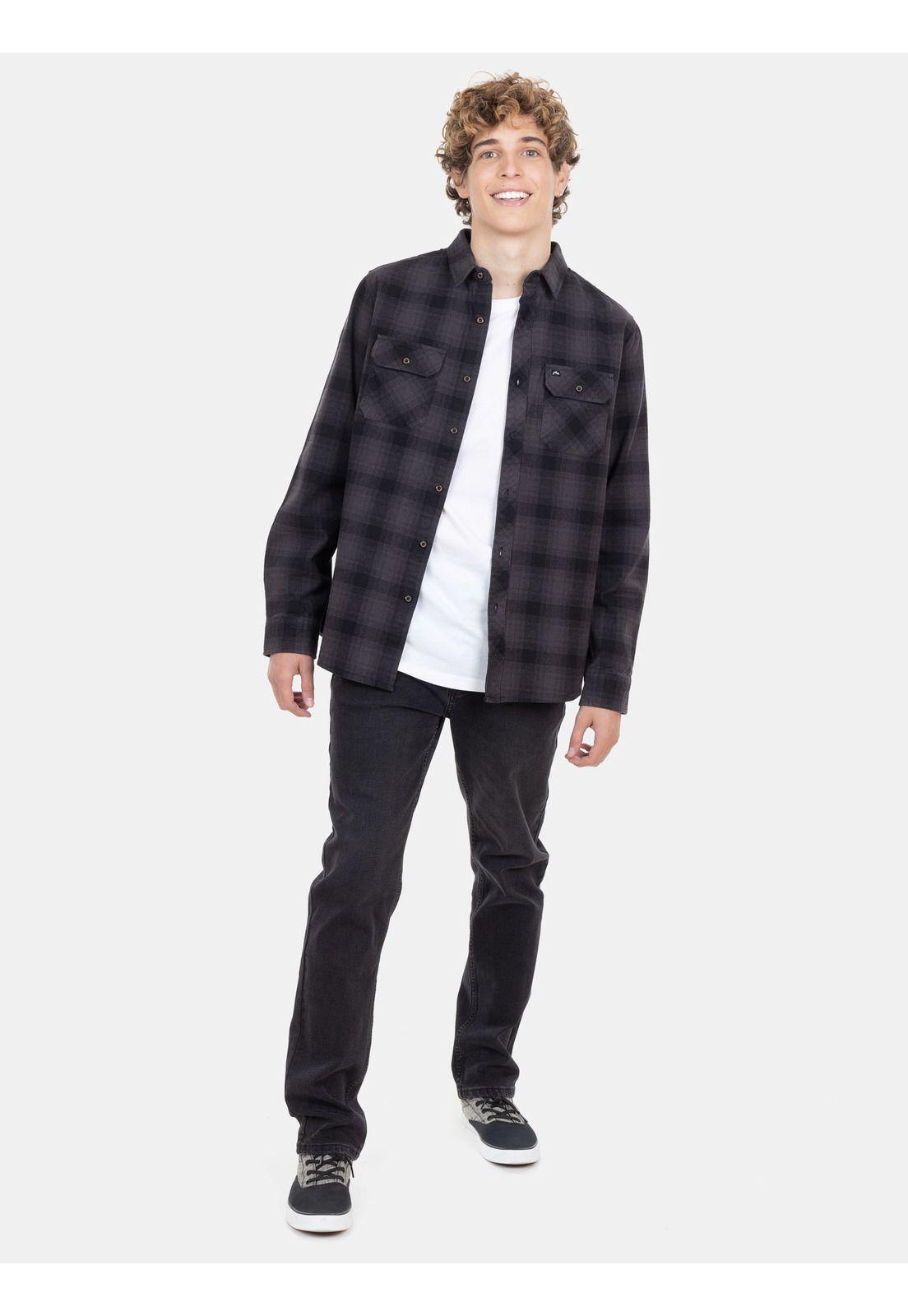 Camisa Escoces M/L Hombre Multicolor Rusty-4