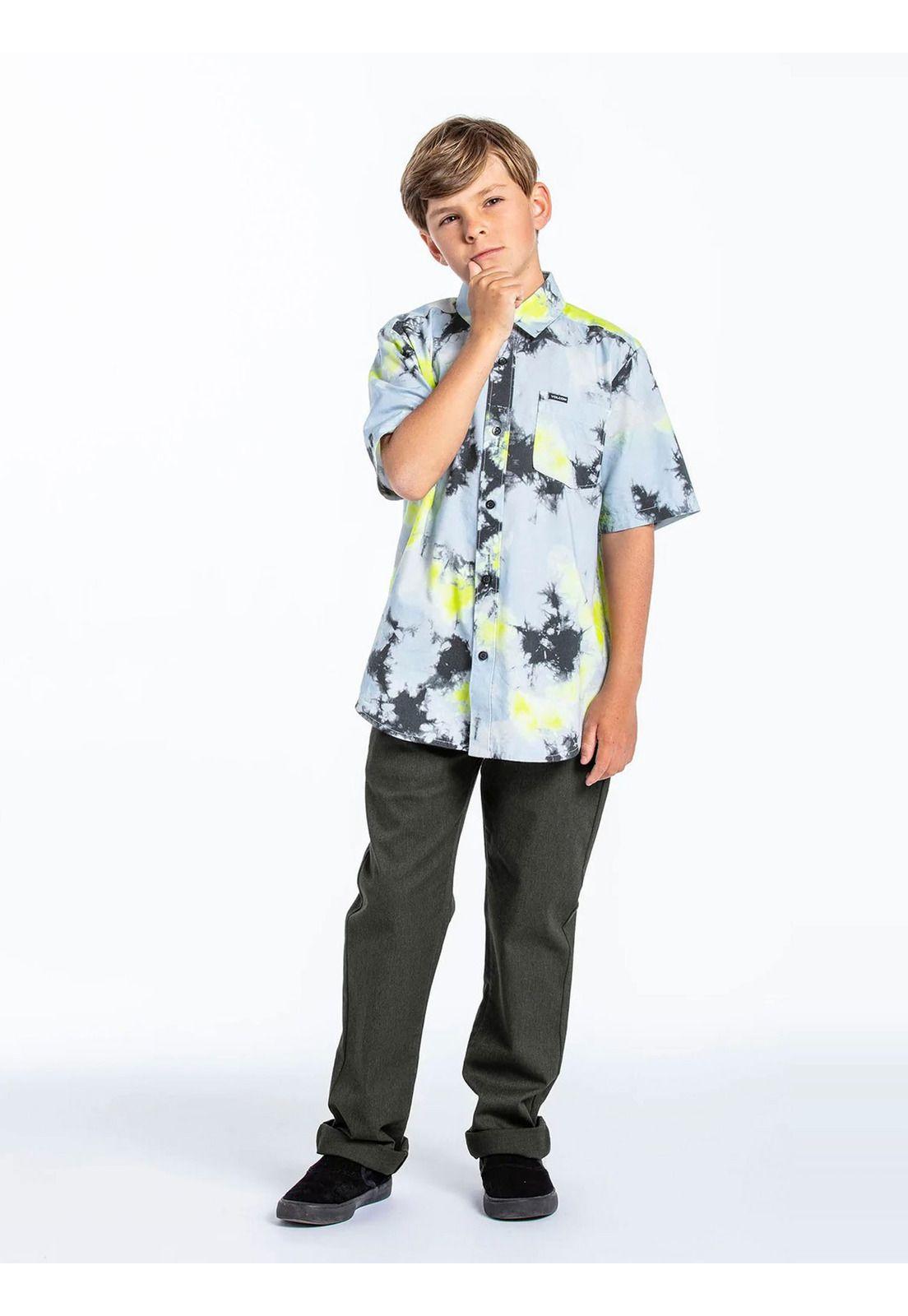 Camisa SATURATE SS Juvenil Multicolor Volcom-0