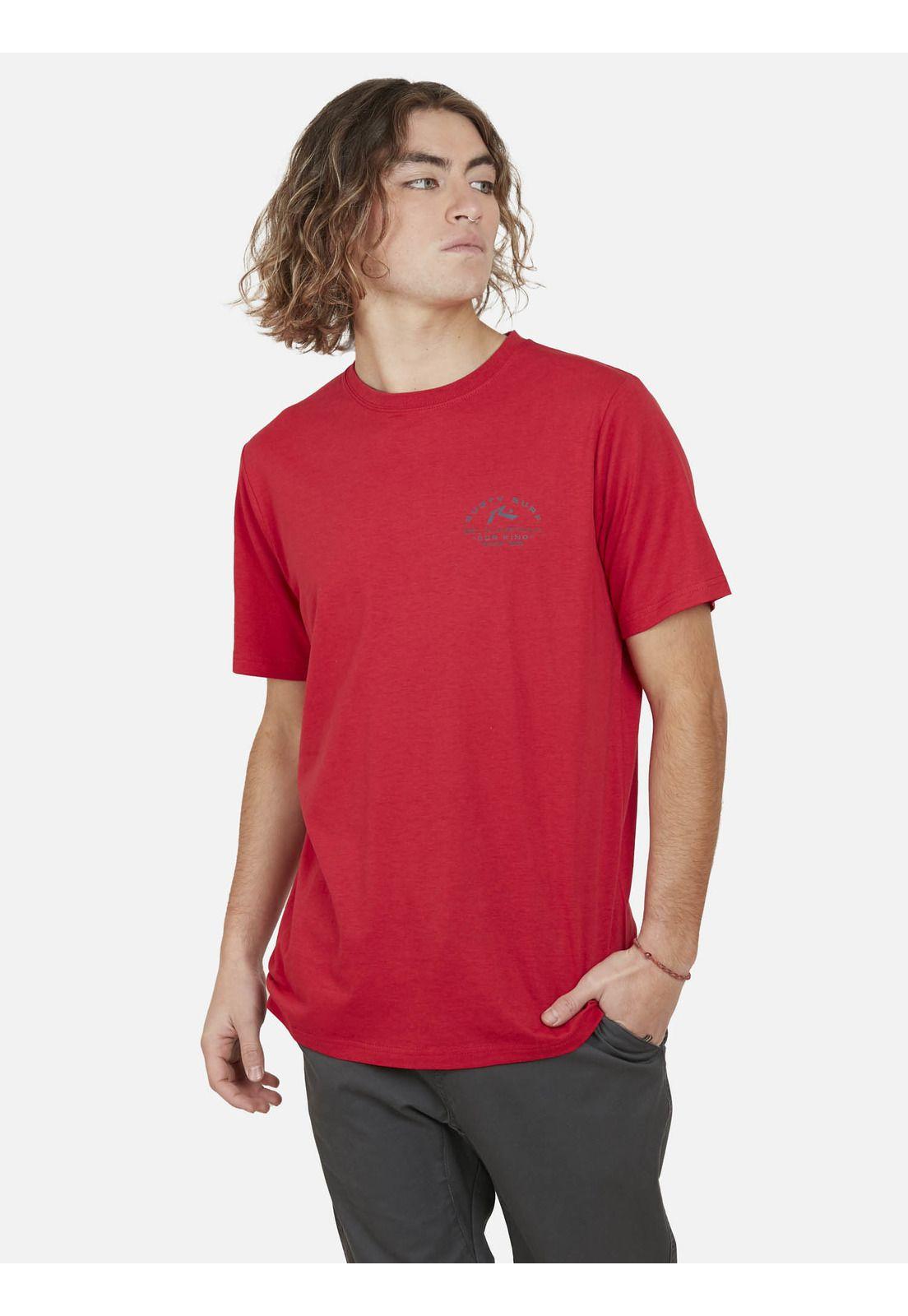Polera Our Kind SS tee Hombre Rojo Rusty-0