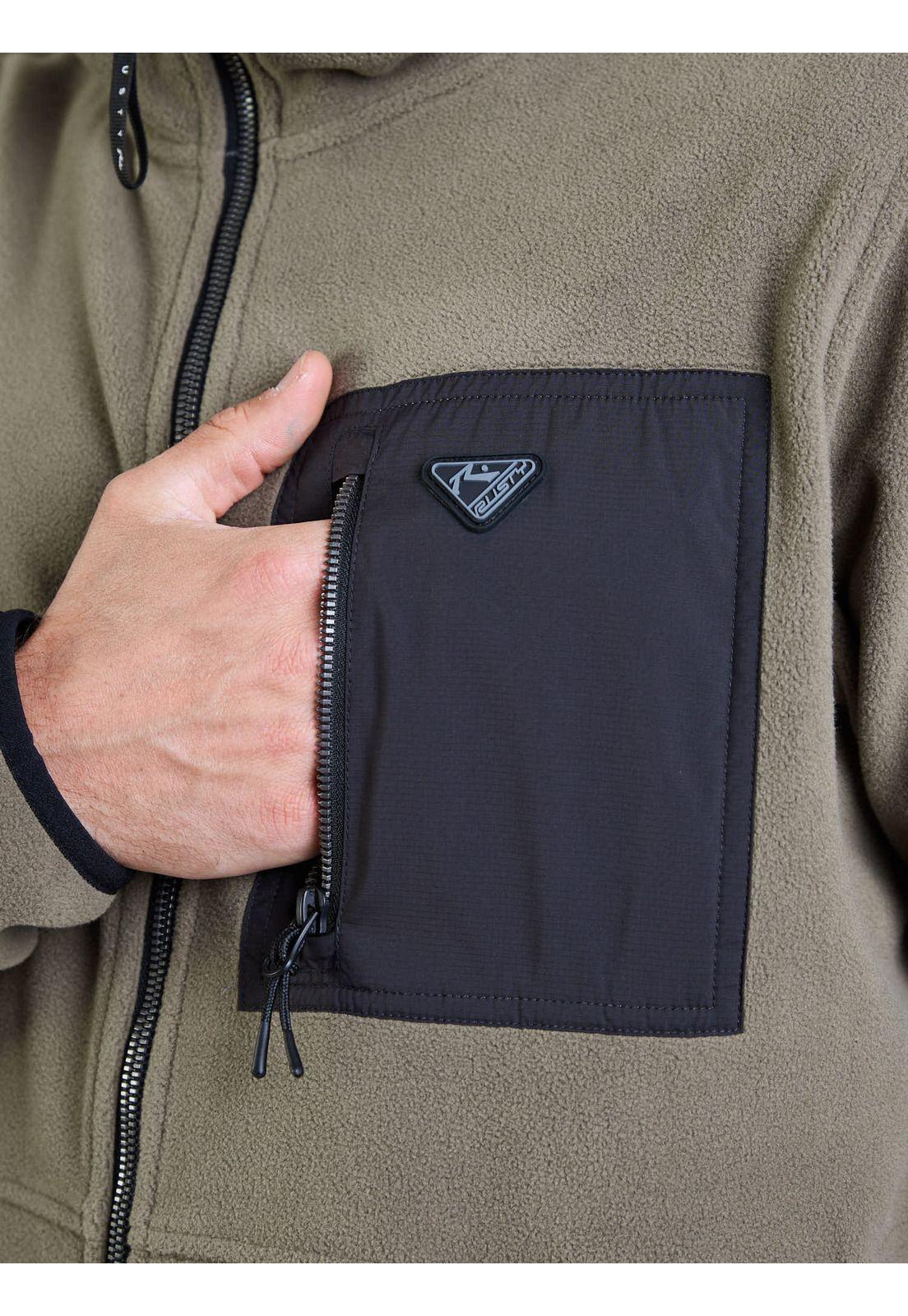Poleron Polar Ripmark Verde Hombre Rusty-4
