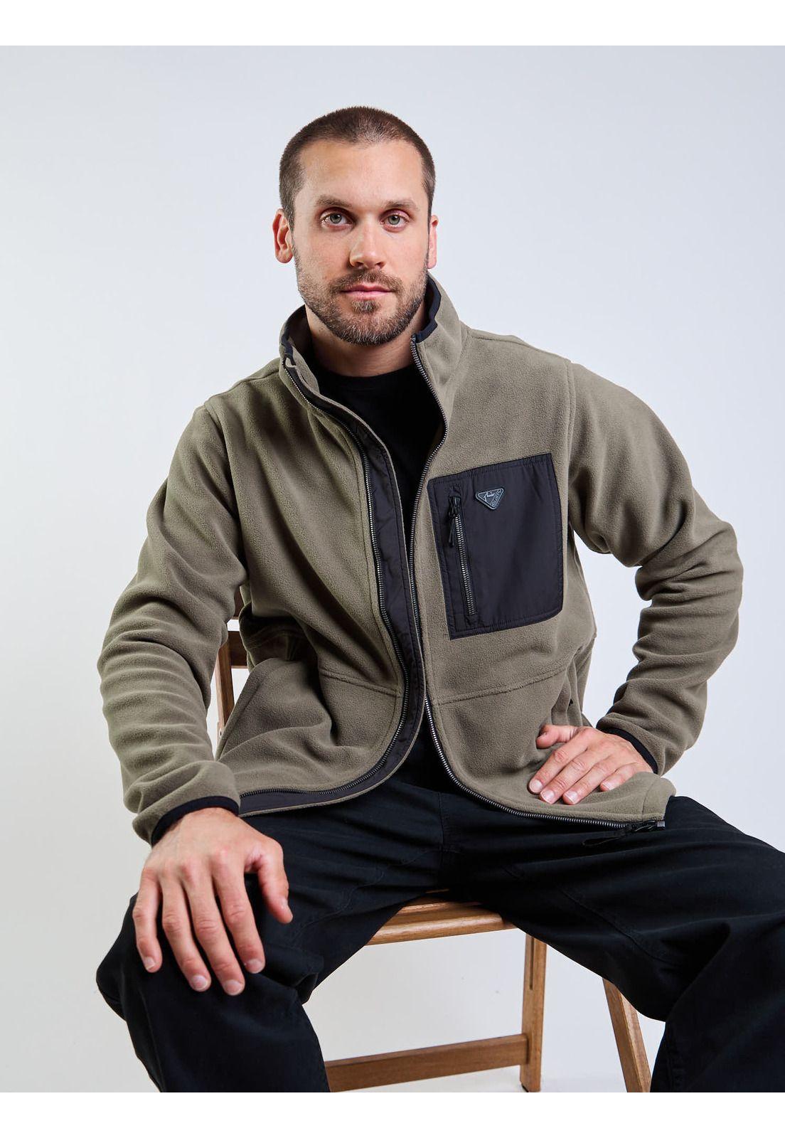 Poleron Polar Ripmark Verde Hombre Rusty-6