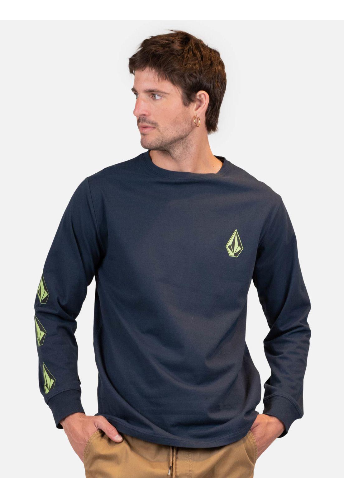 Polera ML Outstorm Azul Marino Hombre Volcom-0