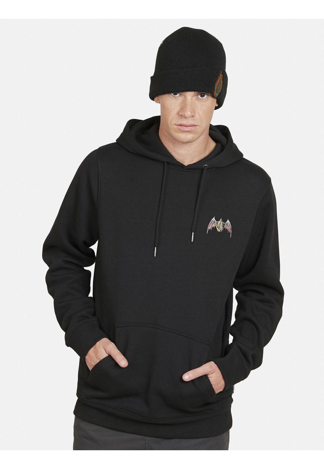 Poleron WINES VLCM Hombre Negro Volcom-0