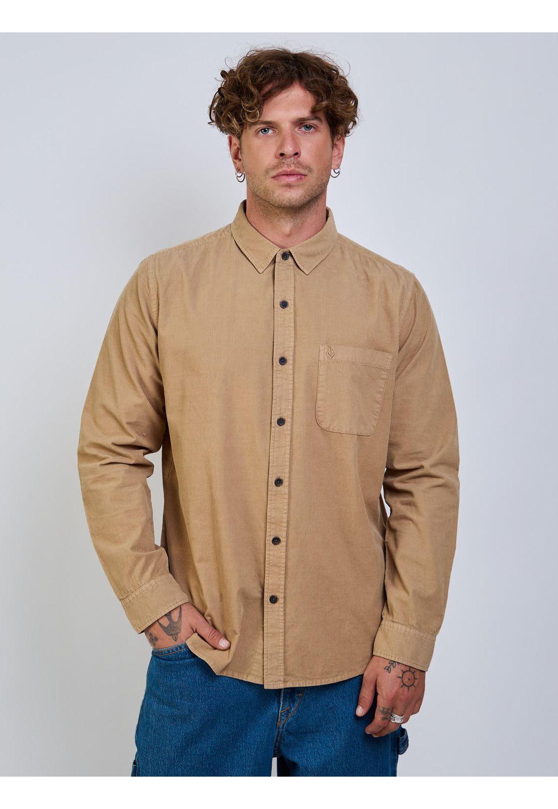 Camisa ML Voltage Café Hombre Volcom-0