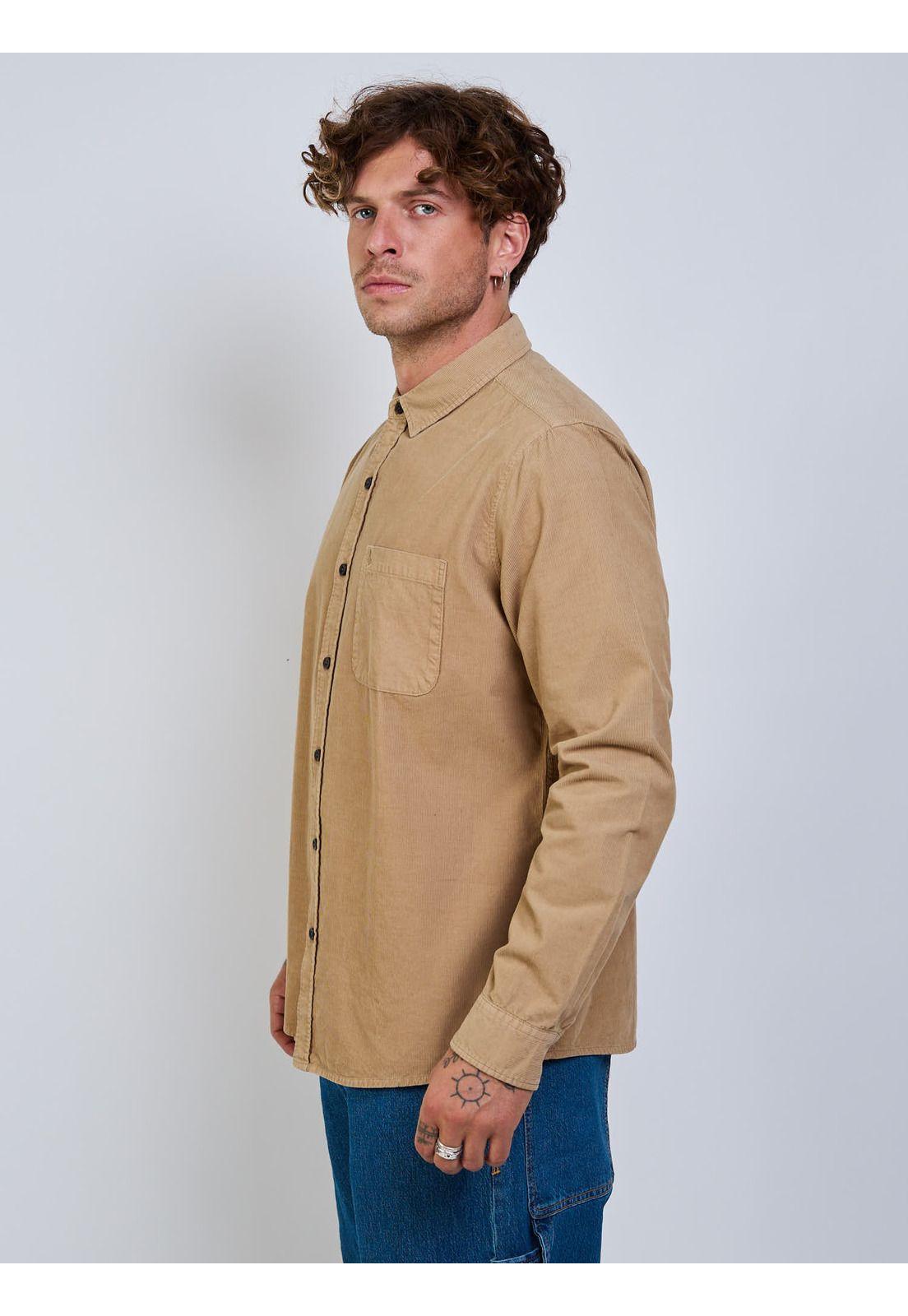 Camisa ML Voltage Café Hombre Volcom-2