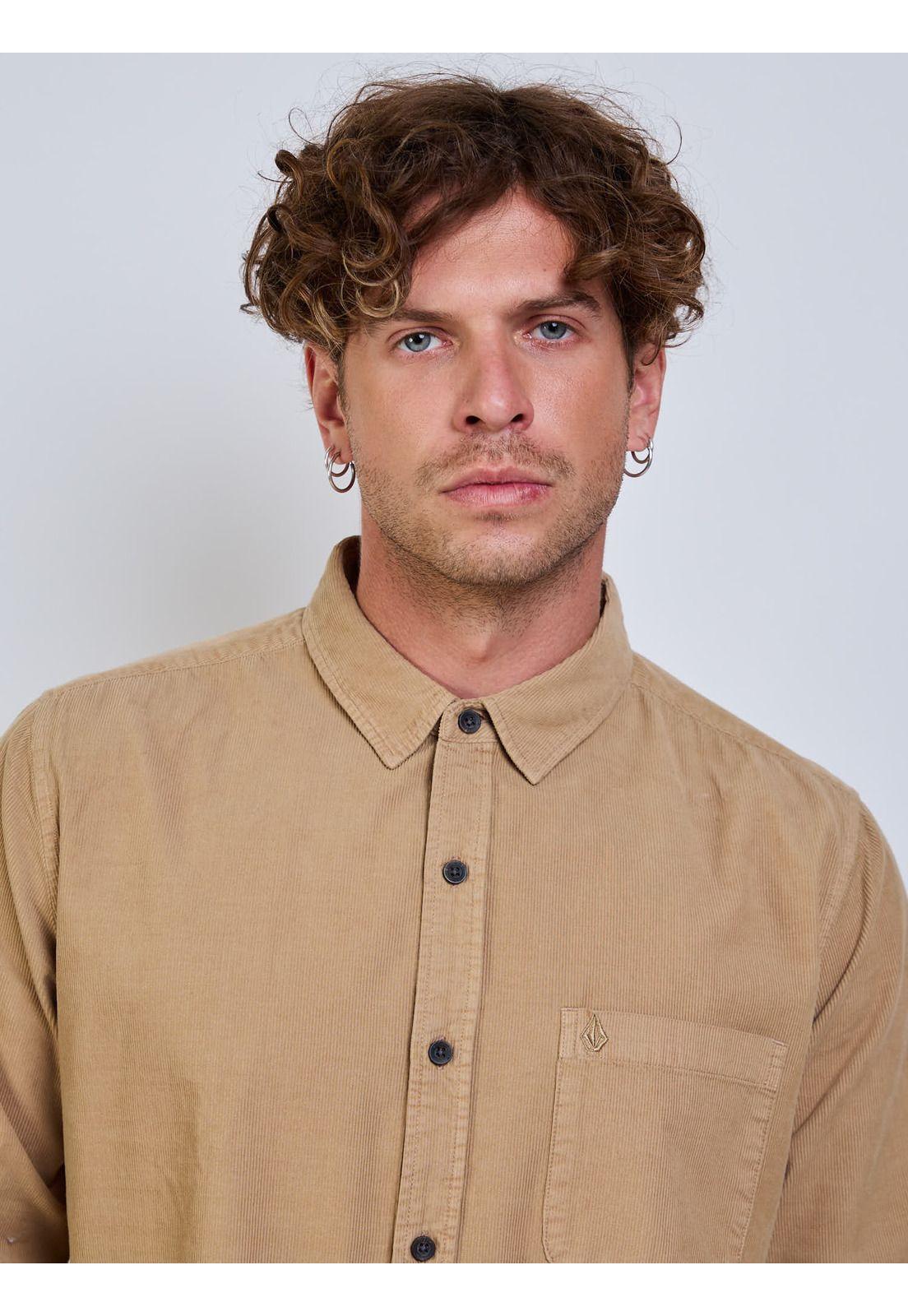 Camisa ML Voltage Café Hombre Volcom-3