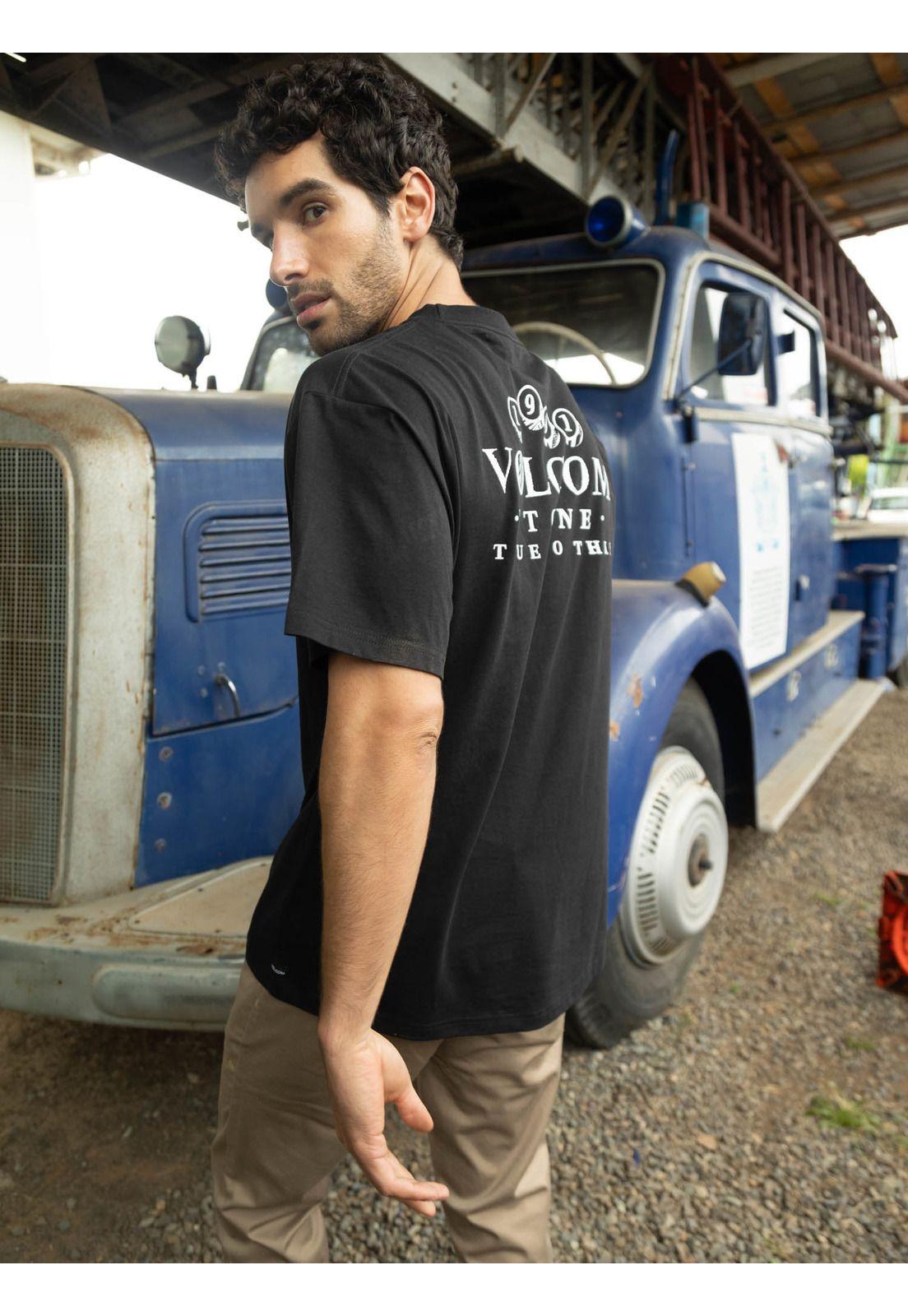 Polera MC Veevo Negro Hombre Volcom-3