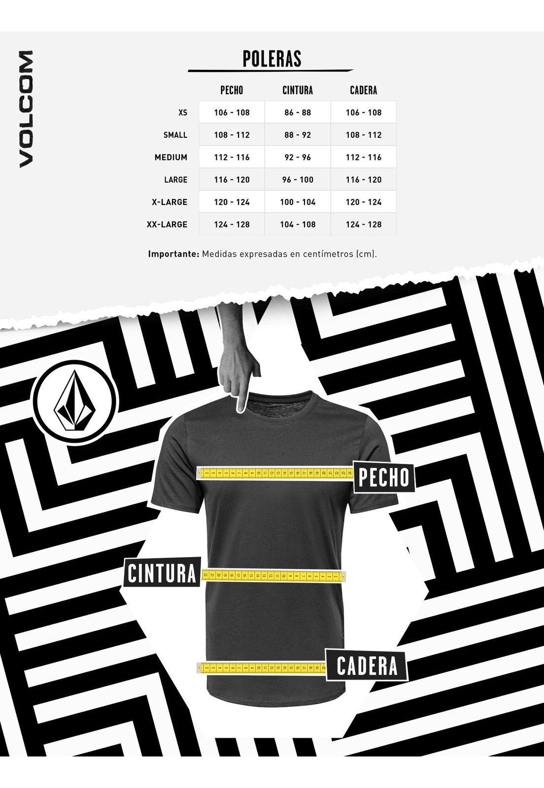 Polera MC Veevo Negro Hombre Volcom-8