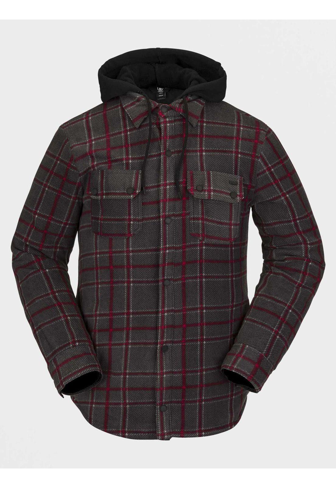 Chaqueta Field Ins Flannel Jacket Hombre Rojo Volcom-0