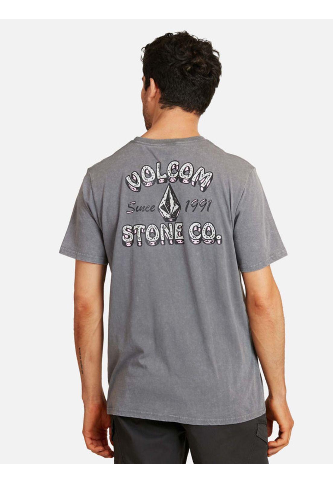 Polera Ranchero Acid Sst Gris Hombre Volcom-1