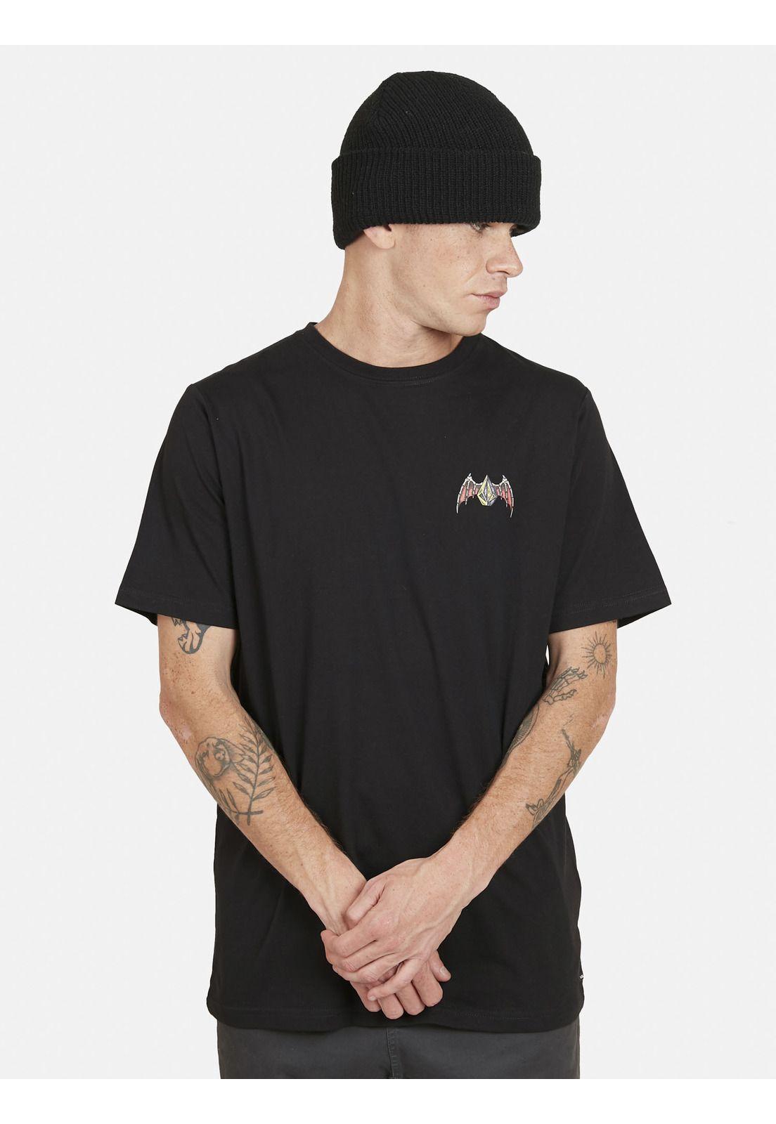 Polera HESSIAN S/S TEE Hombre Negro Volcom-0
