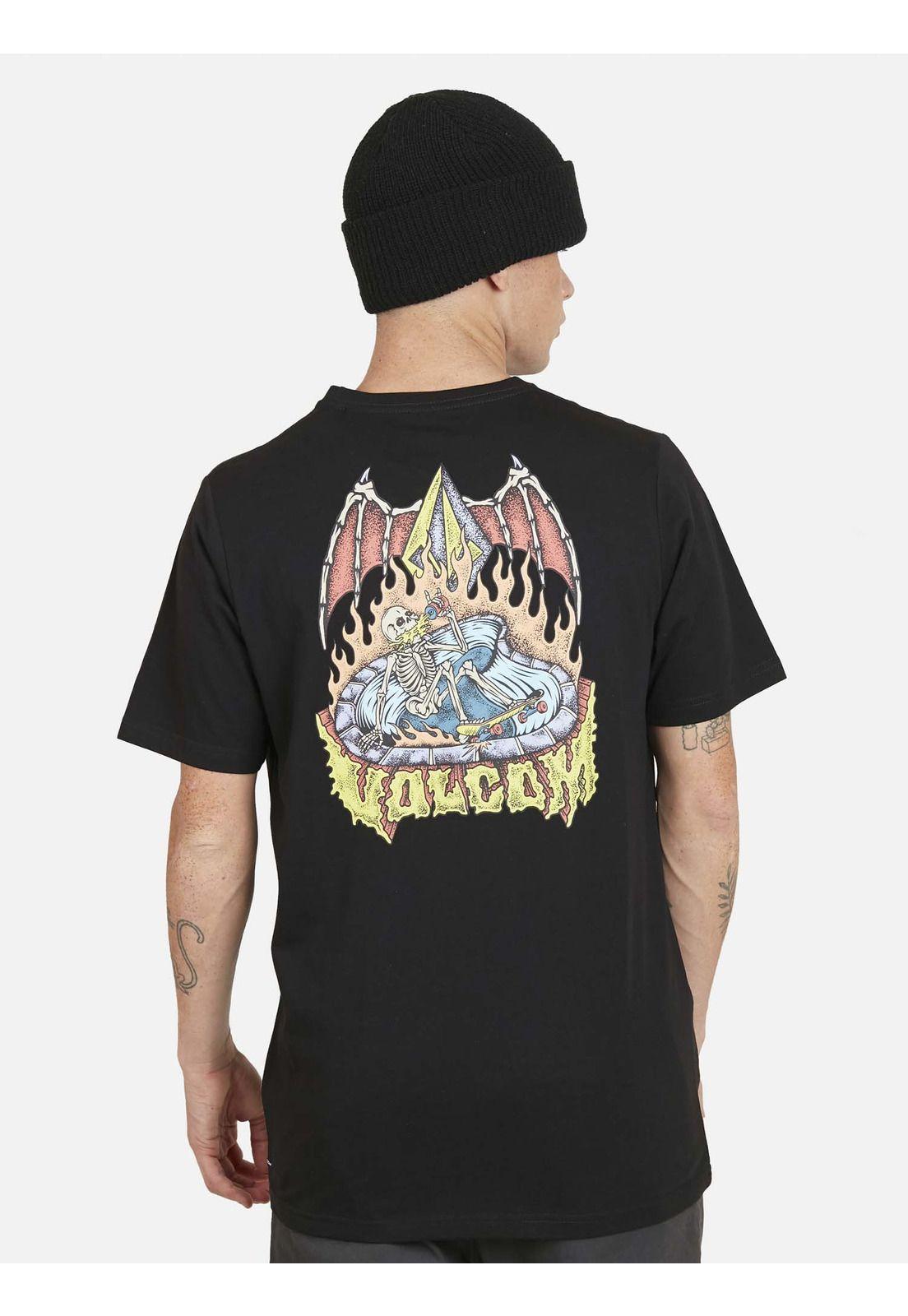 Polera HESSIAN S/S TEE Hombre Negro Volcom-1