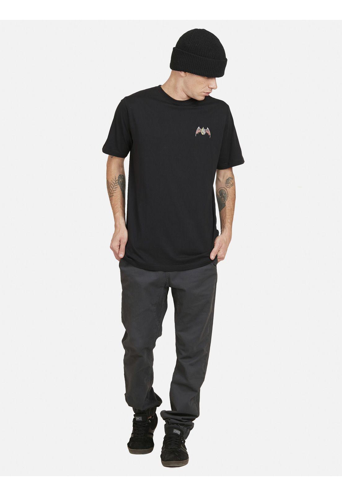 Polera HESSIAN S/S TEE Hombre Negro Volcom-4