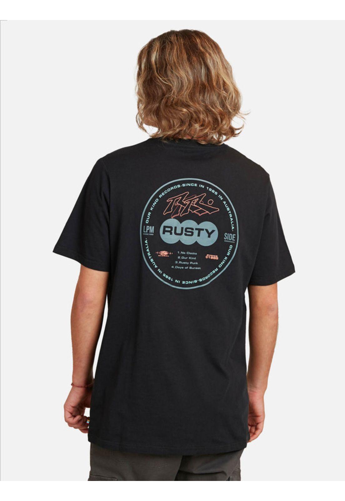 Polera Our Kind Record Sst Gris oscuro Hombre Rusty-1