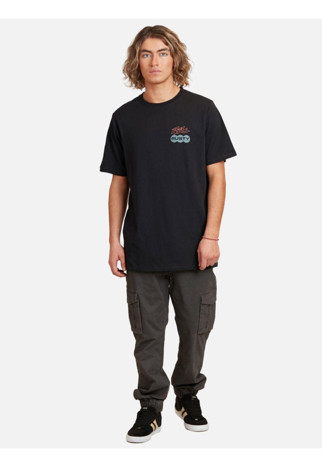 Polera Our Kind Record Sst Gris oscuro Hombre Rusty-4