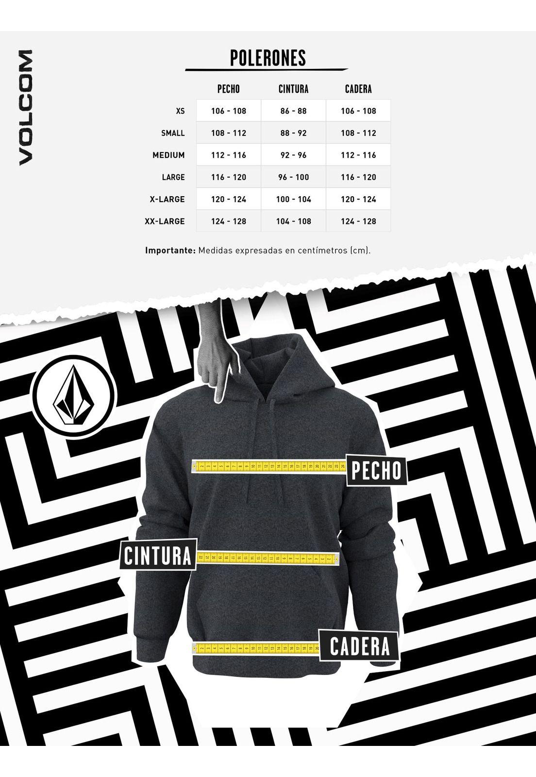 Poleron CR Drop Negro Hombre Volcom-4